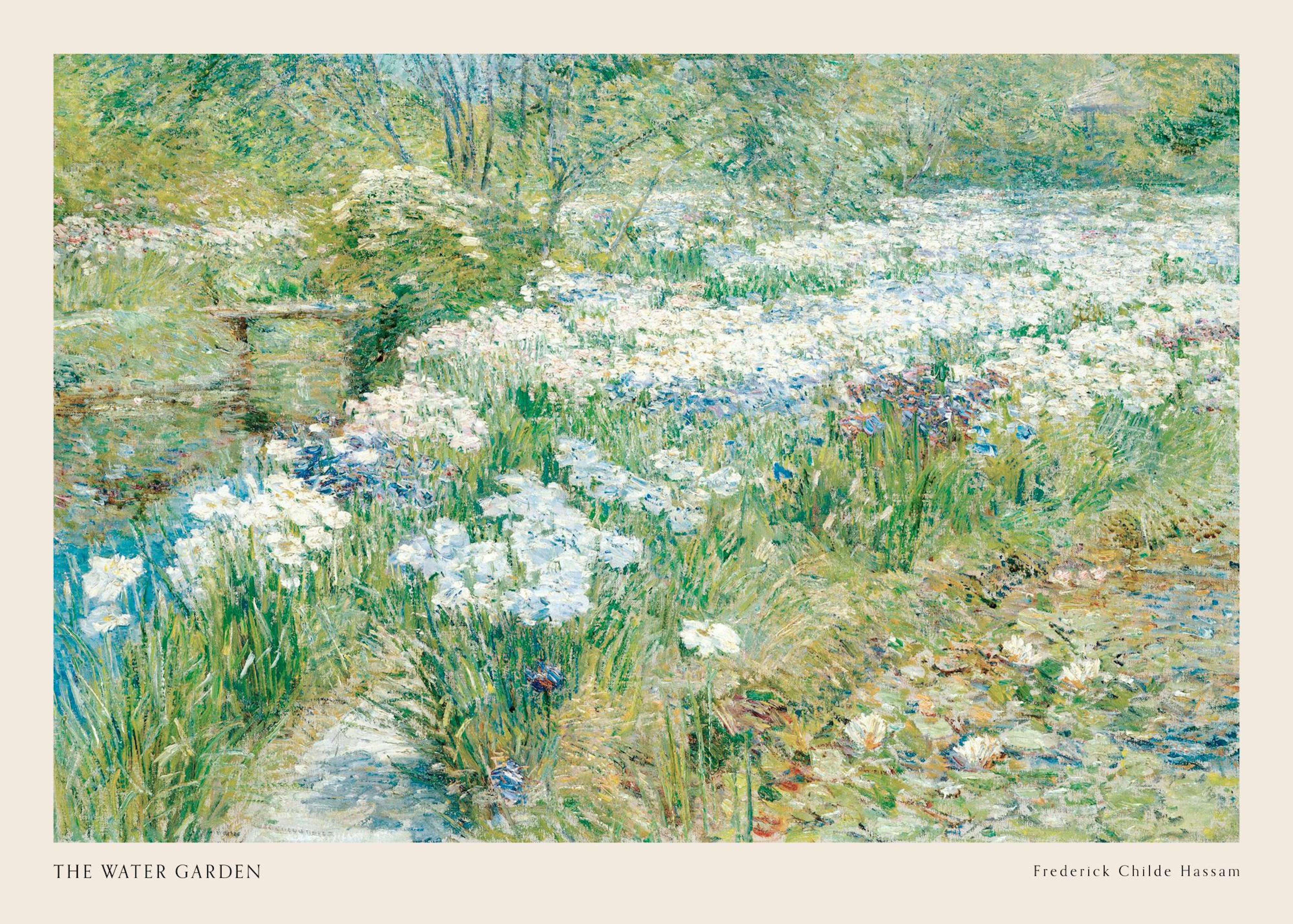 Frederick Childe Hassam - The Water Garden Juliste 0