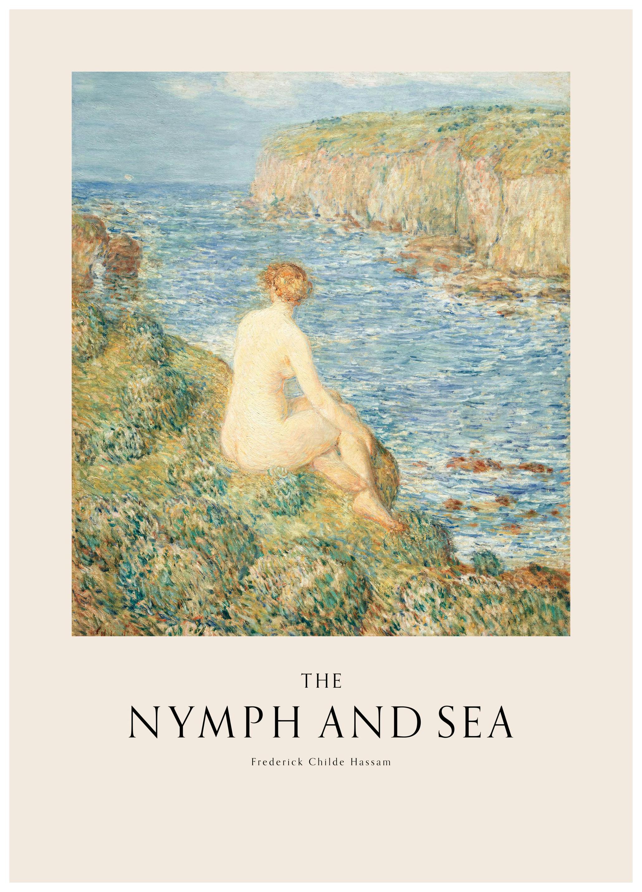 Frederick Childe Hassam - The Nymph and Sea Juliste (50x70 cm) - Poster Store
