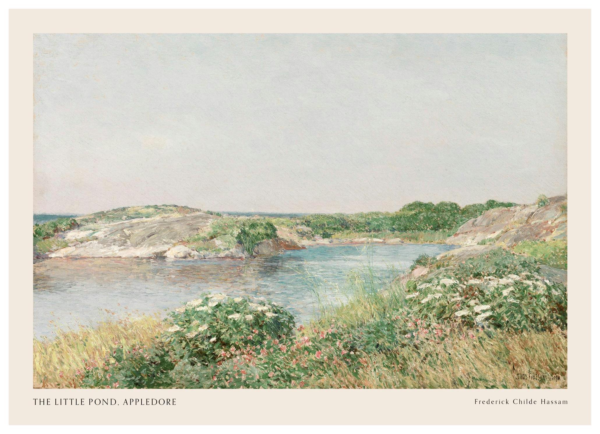 Frederick Childe Hassam - The Little Pond, Appledore Poster (30x40 cm) - Poster Store