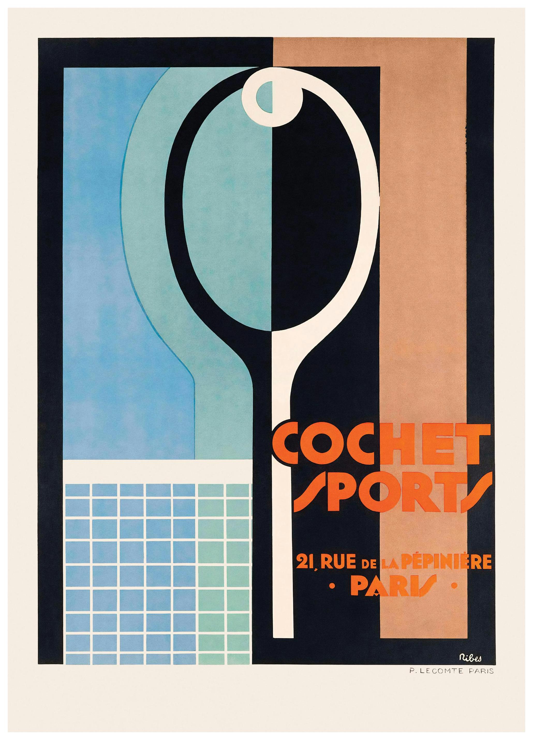 Vintage Tennis Plakat (50x70 cm) - Poster Store