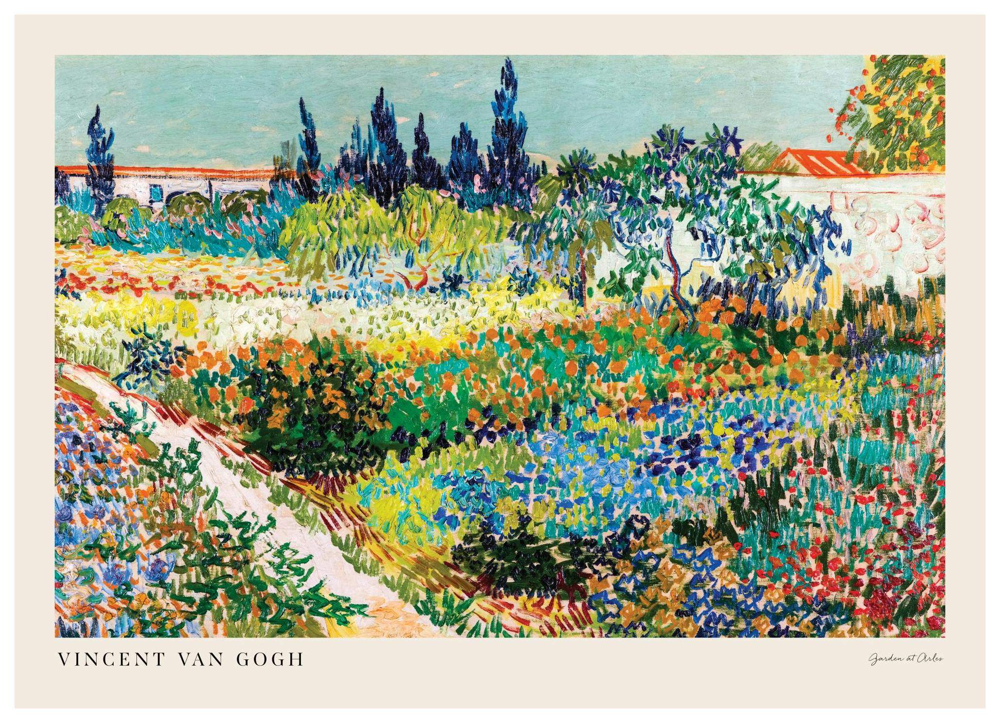 Van Gogh - Tuin in Arles Landschap Poster (50x70 cm) - Poster Store