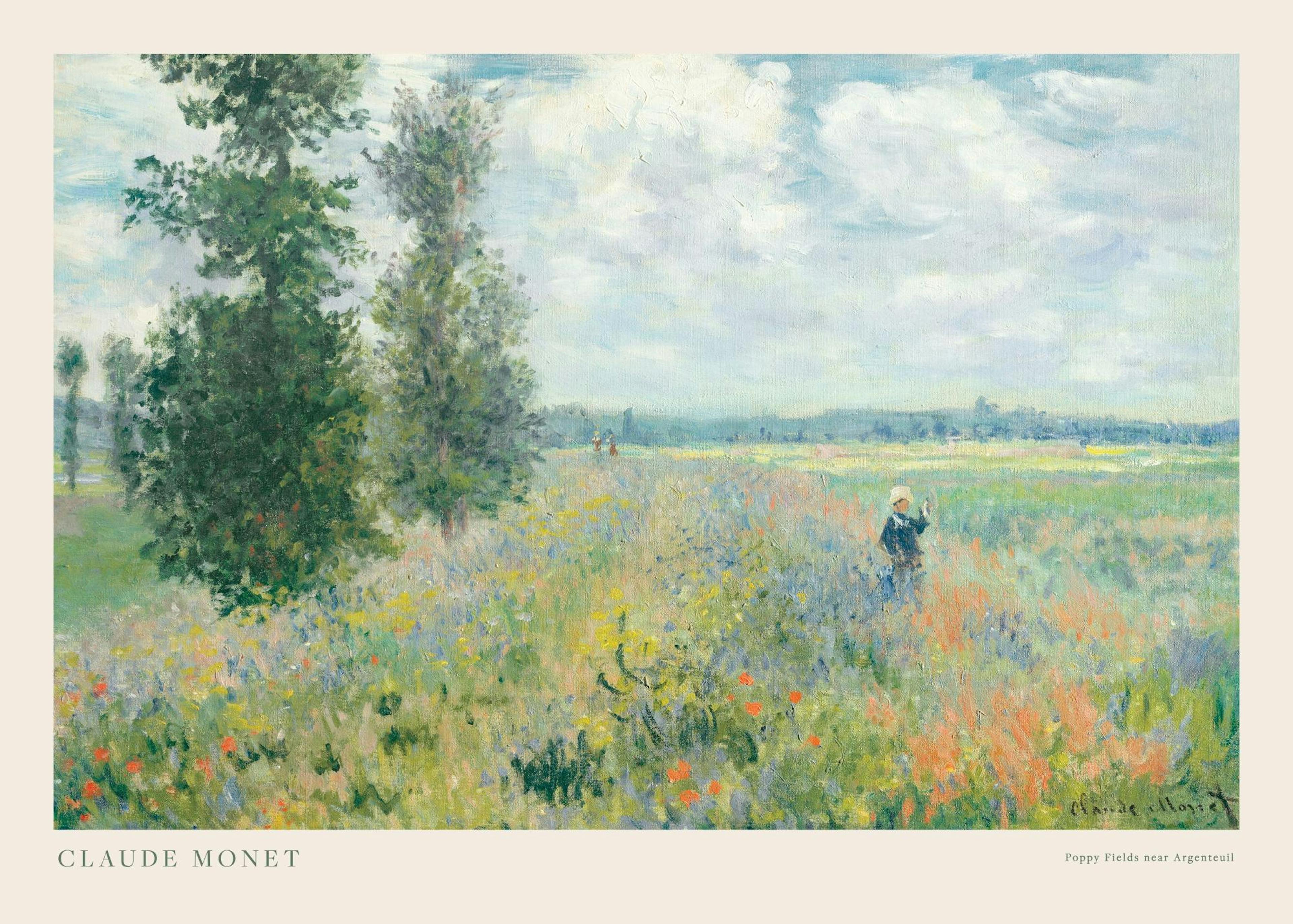 Monet - Unikkokedot Argenteuilin lähellä Maisema Juliste 0