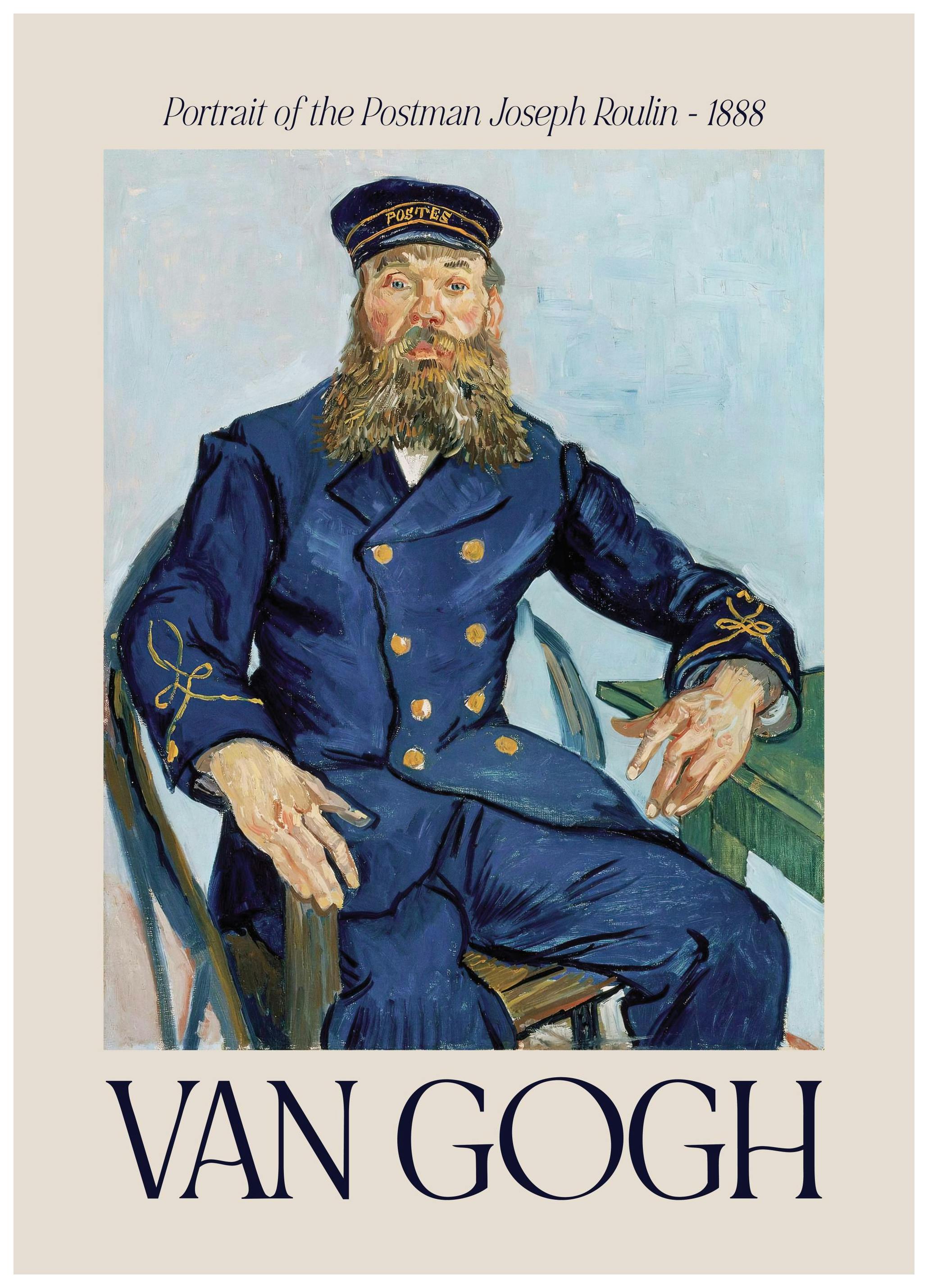 Van Gogh - Portrait of the Postman Joseph Roulin Poster (50x70 cm) - Poster Store