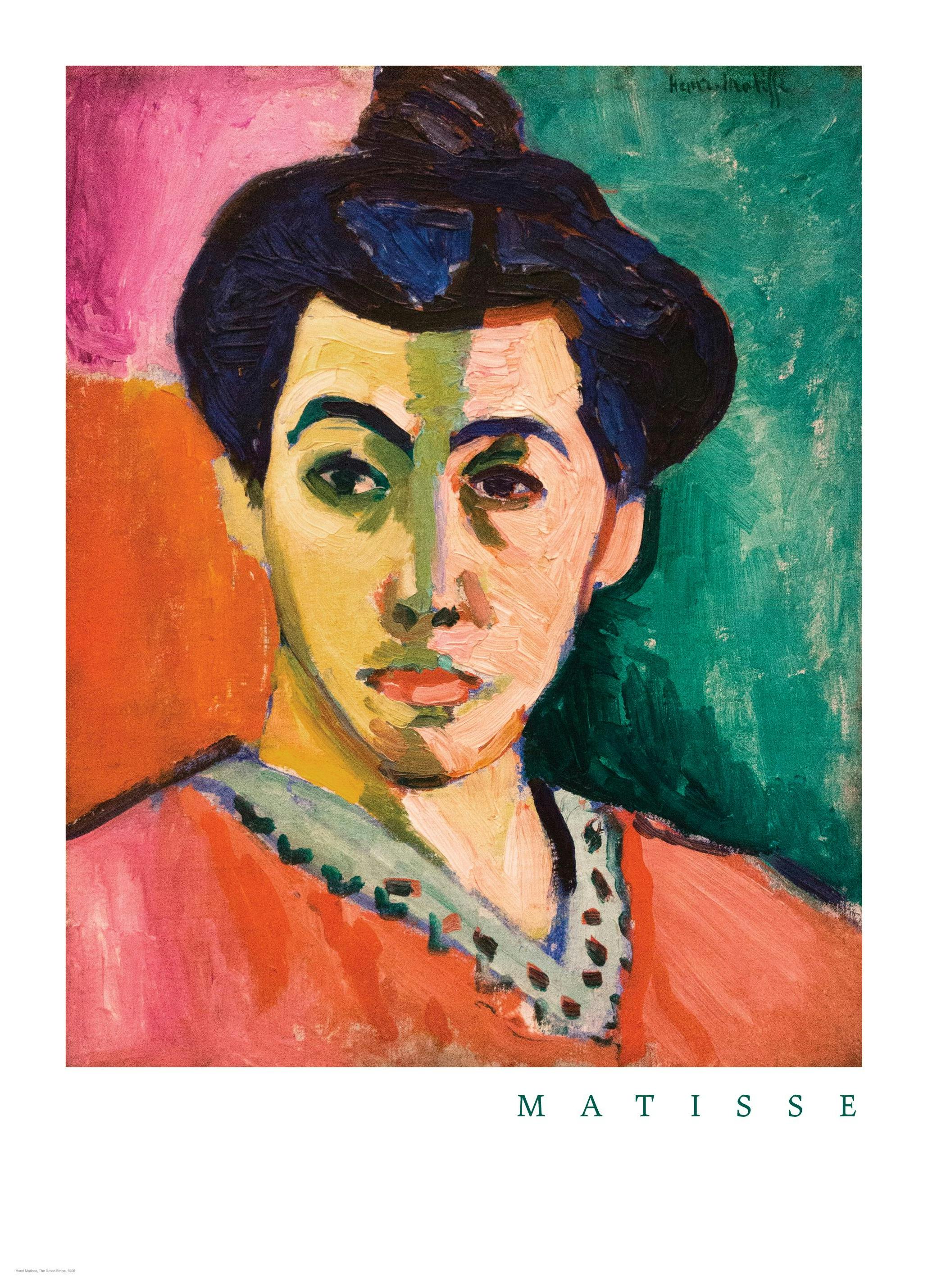 Prints Matisse - The Green Stripe Poster (30x40 cm) - Poster Store
