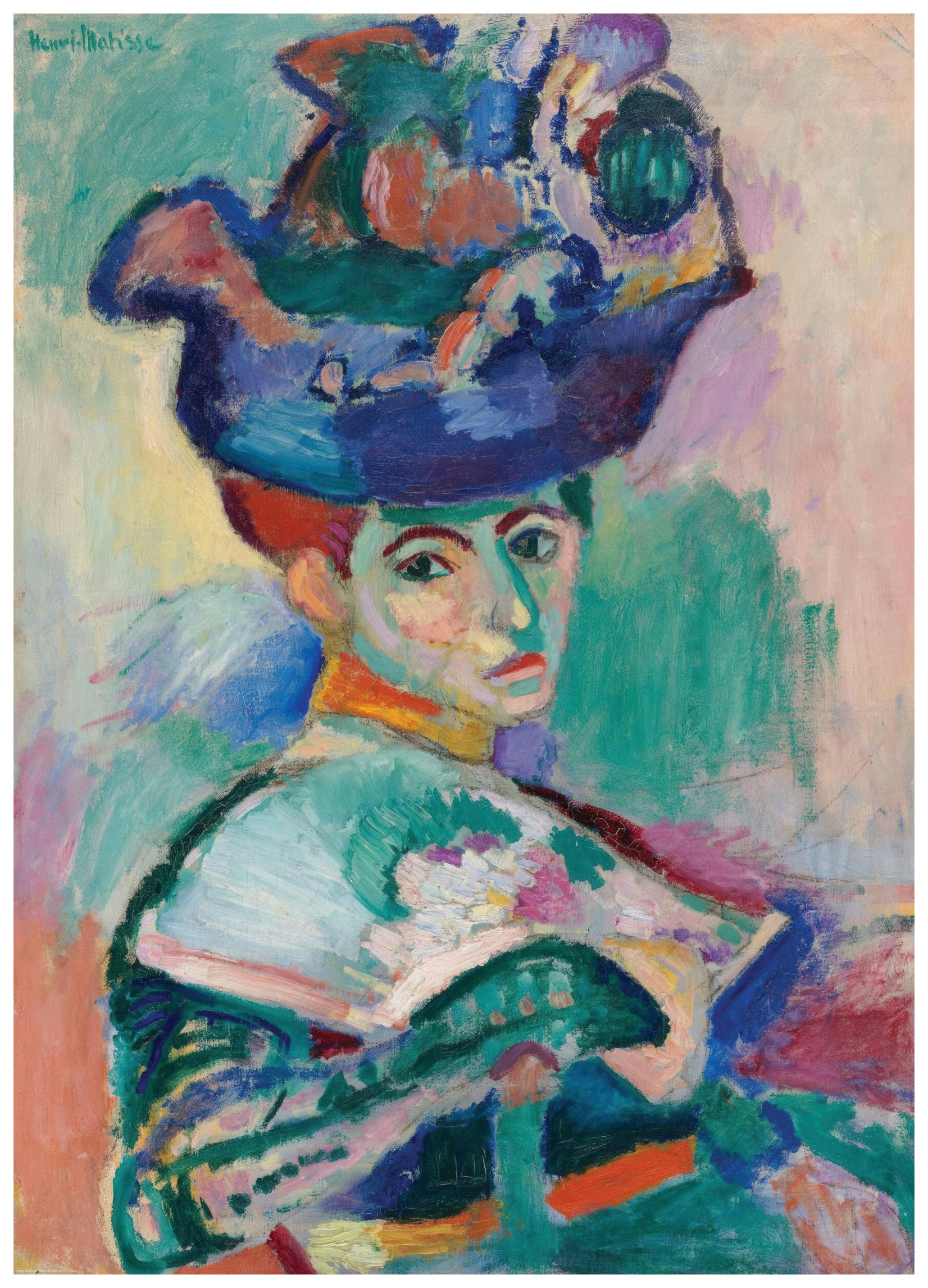 Matisse - Nainen Hatussa Juliste (50x70 cm) - Poster Store