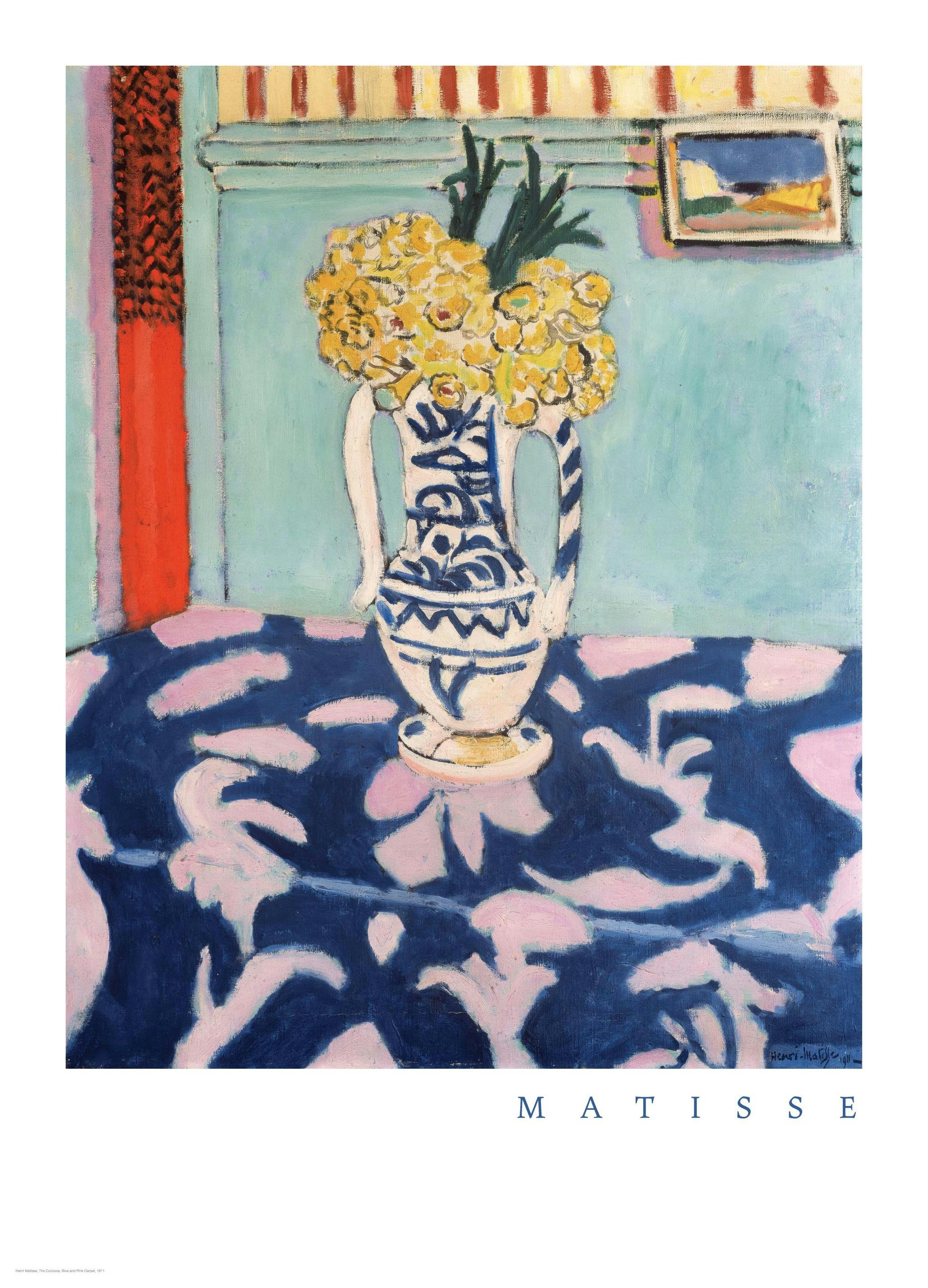 Matisse - The Cuckoos, Blue and Pink Carpet Poster (30x40 cm) - Poster Store