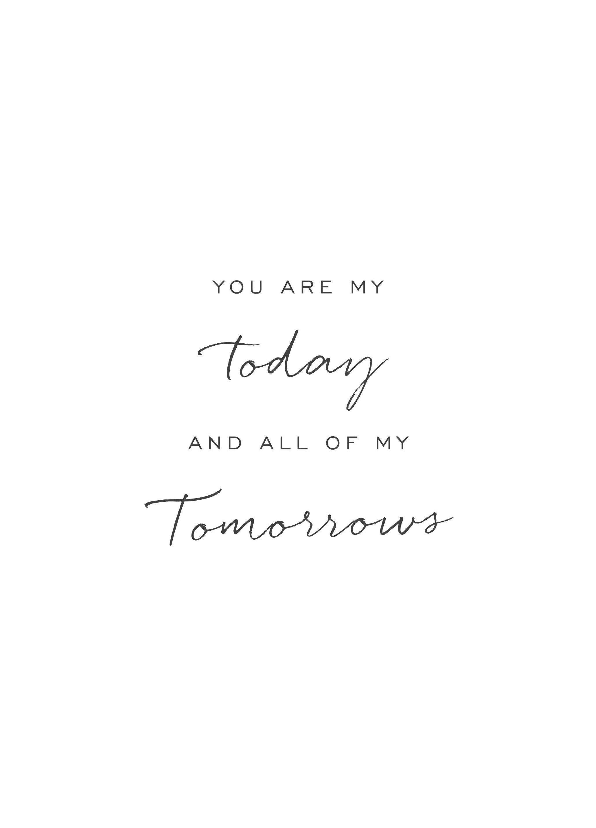 Prints All of my Tomorrows Poster (21x30 cm) - Poster Store