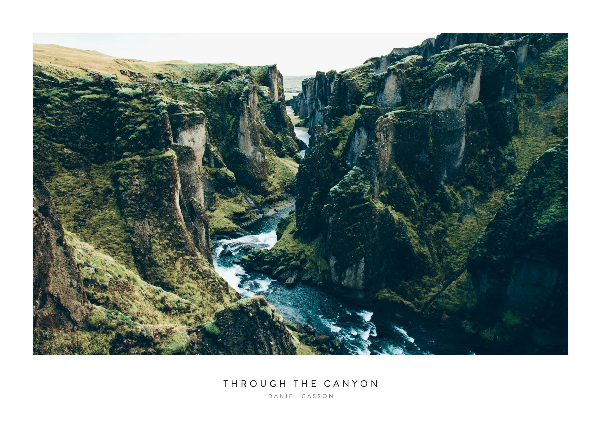 Through the Canyon Poster (30x40 cm) - Poster Store