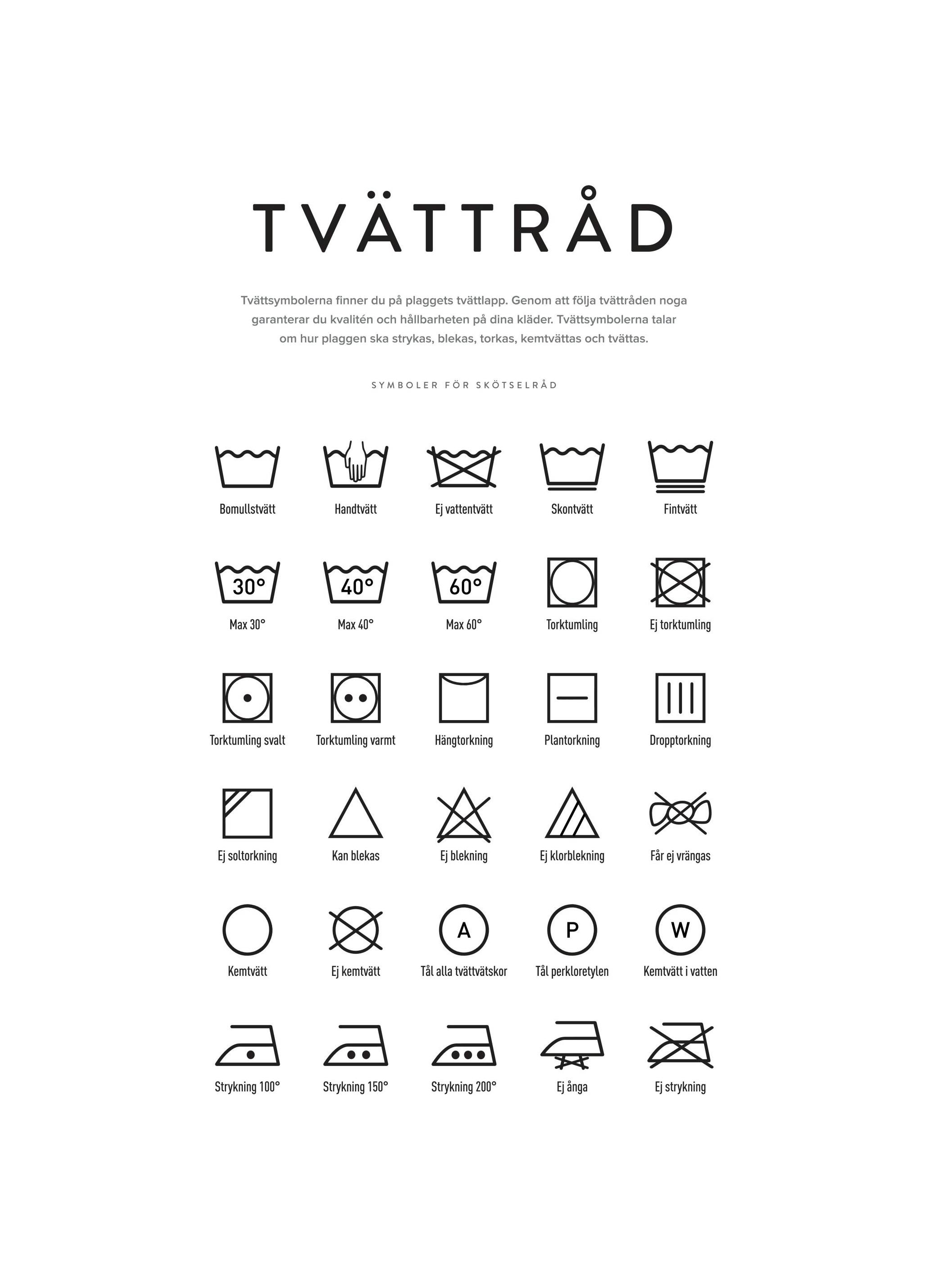 Tvättråd Poster Juliste (21x30 cm) - Poster Store