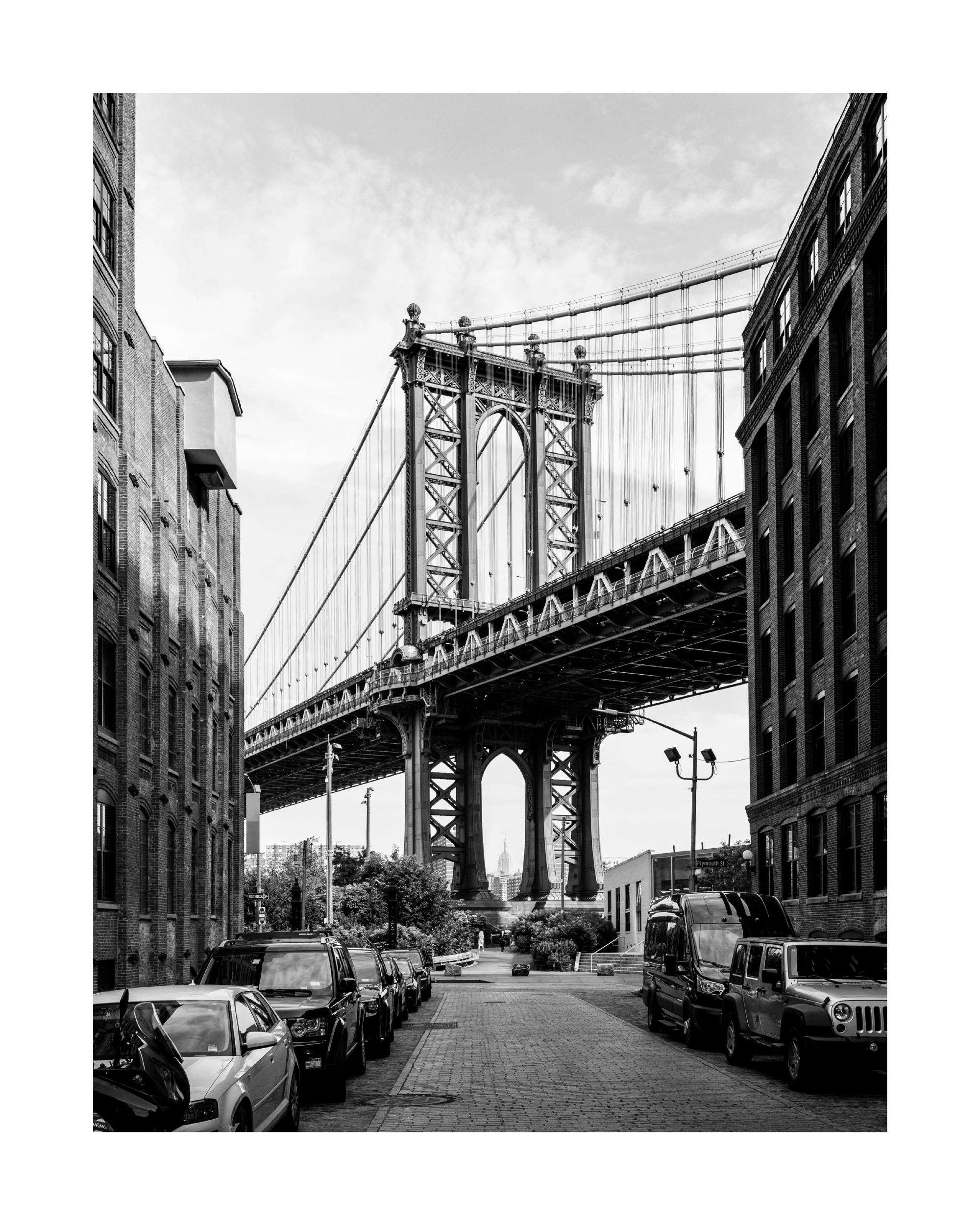 NY Queensbridge Street Poster A3ポスター Manhattan Bridge Cityscape Art Poster | Poster Store US