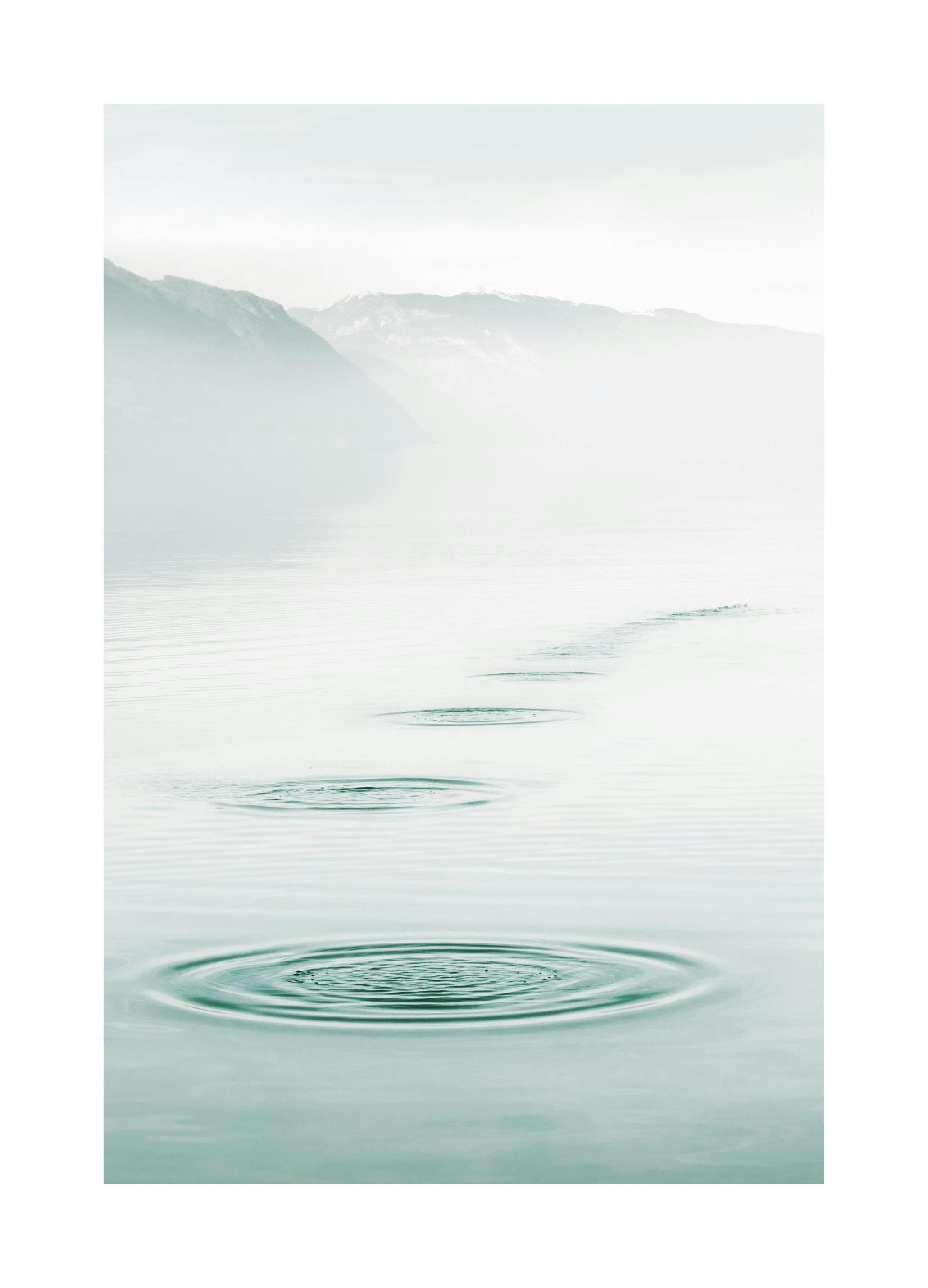 Water Ripples Plakat (30x40 cm) - Poster Store