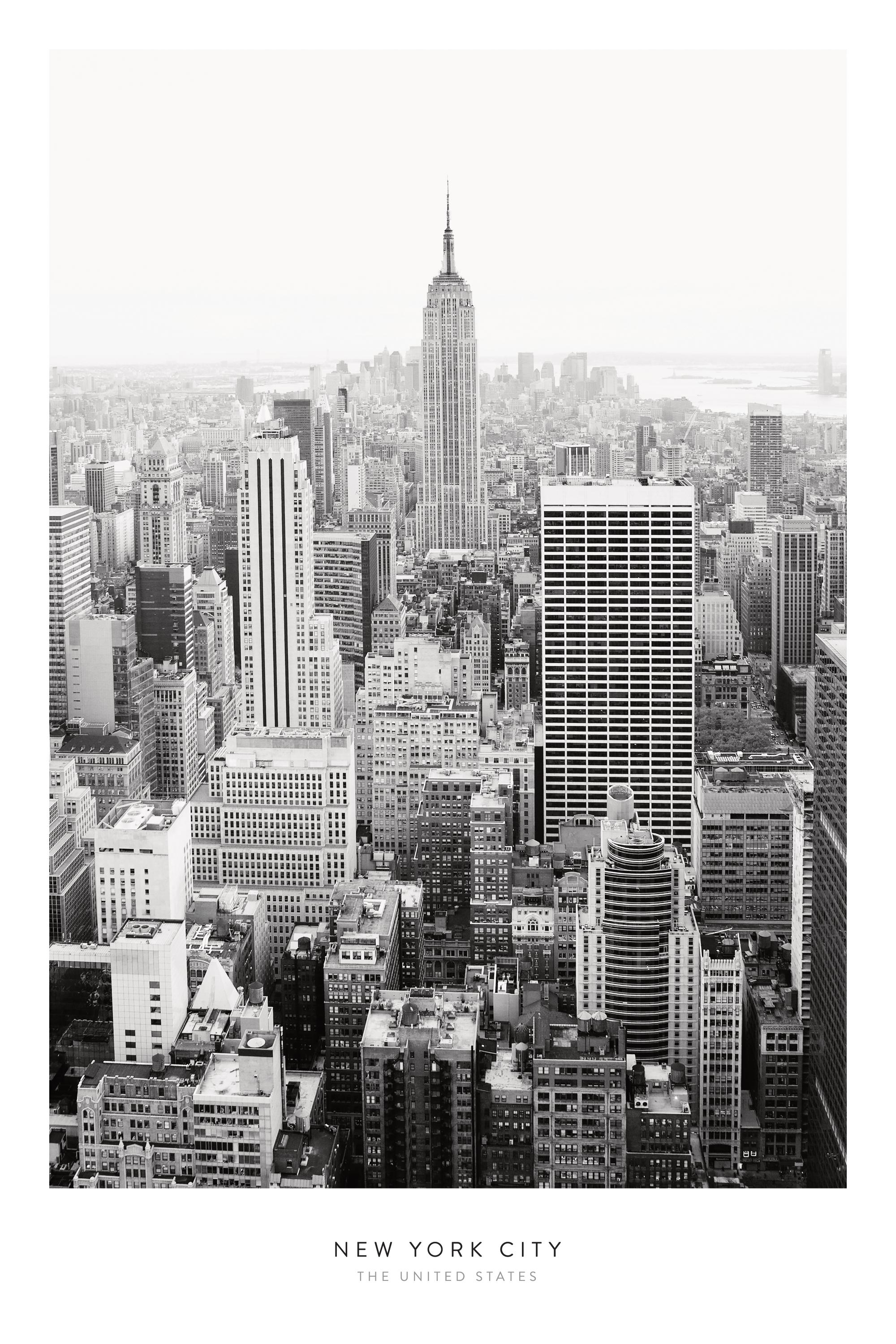 Black and White \"New York City\" ニューヨーク　額 Black & White New York Panoramas - VAST コレクション