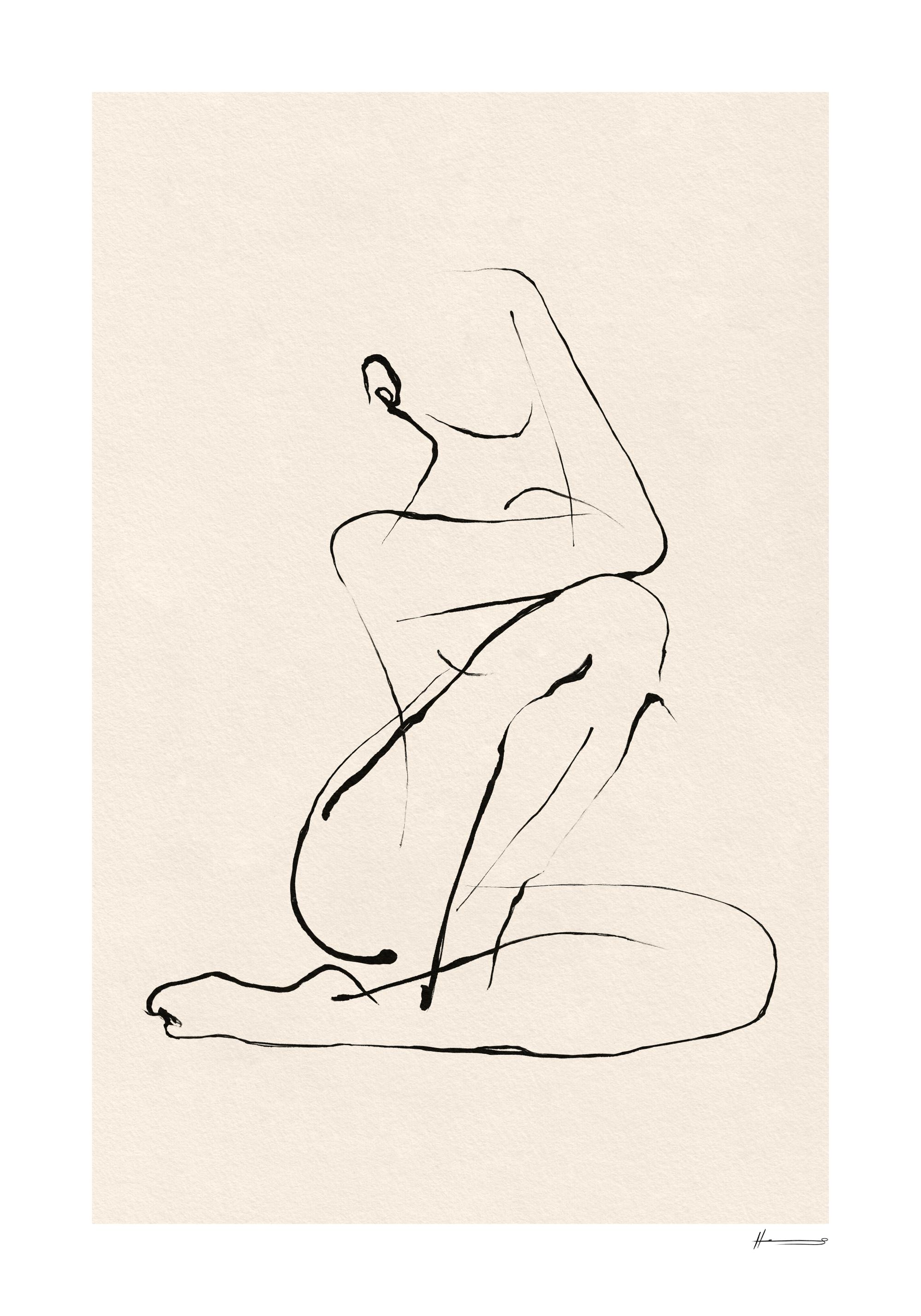 Female Form Line Drawing