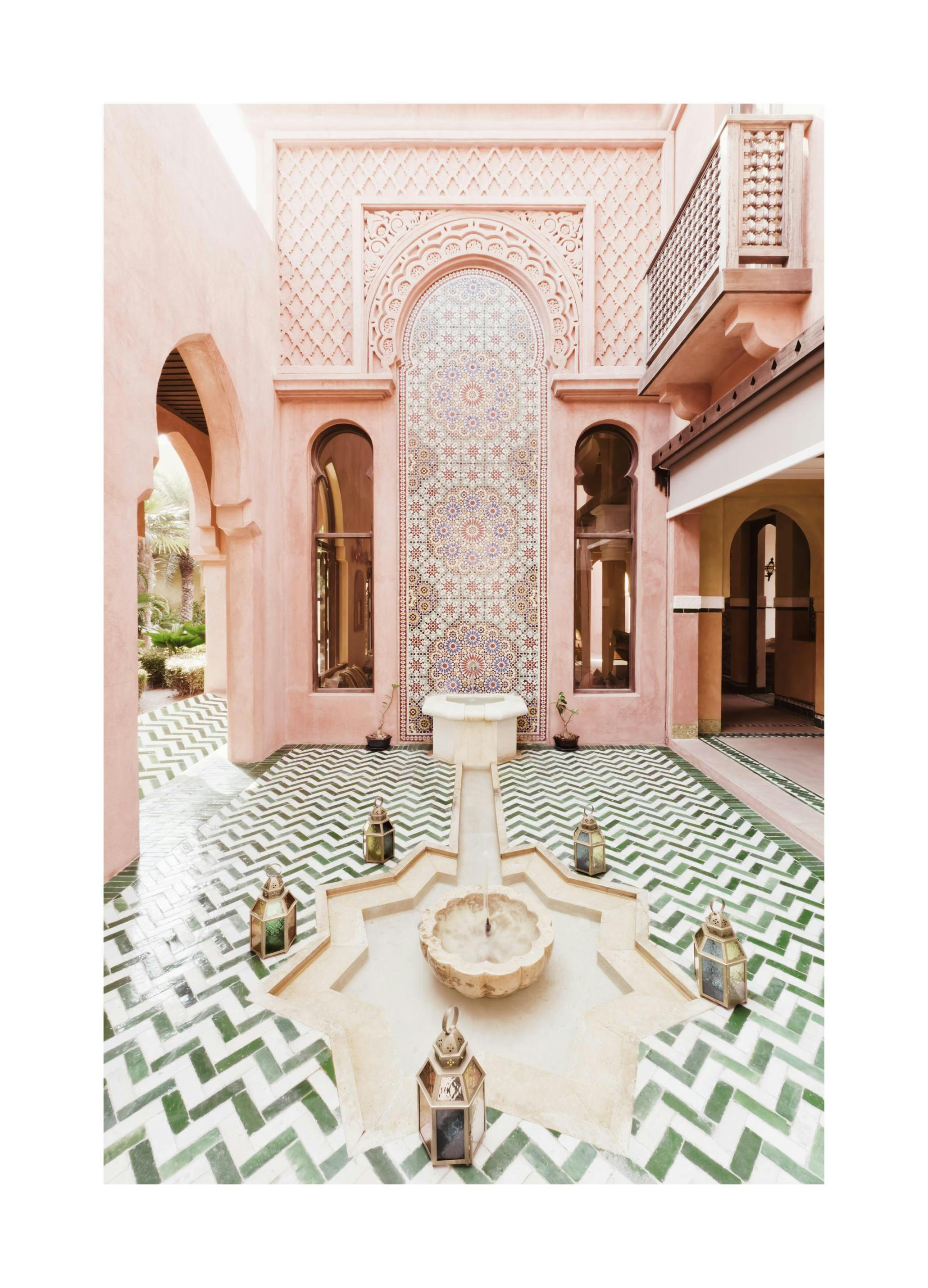 Marokkaanse Fontein Poster (21x30 cm) - Poster Store