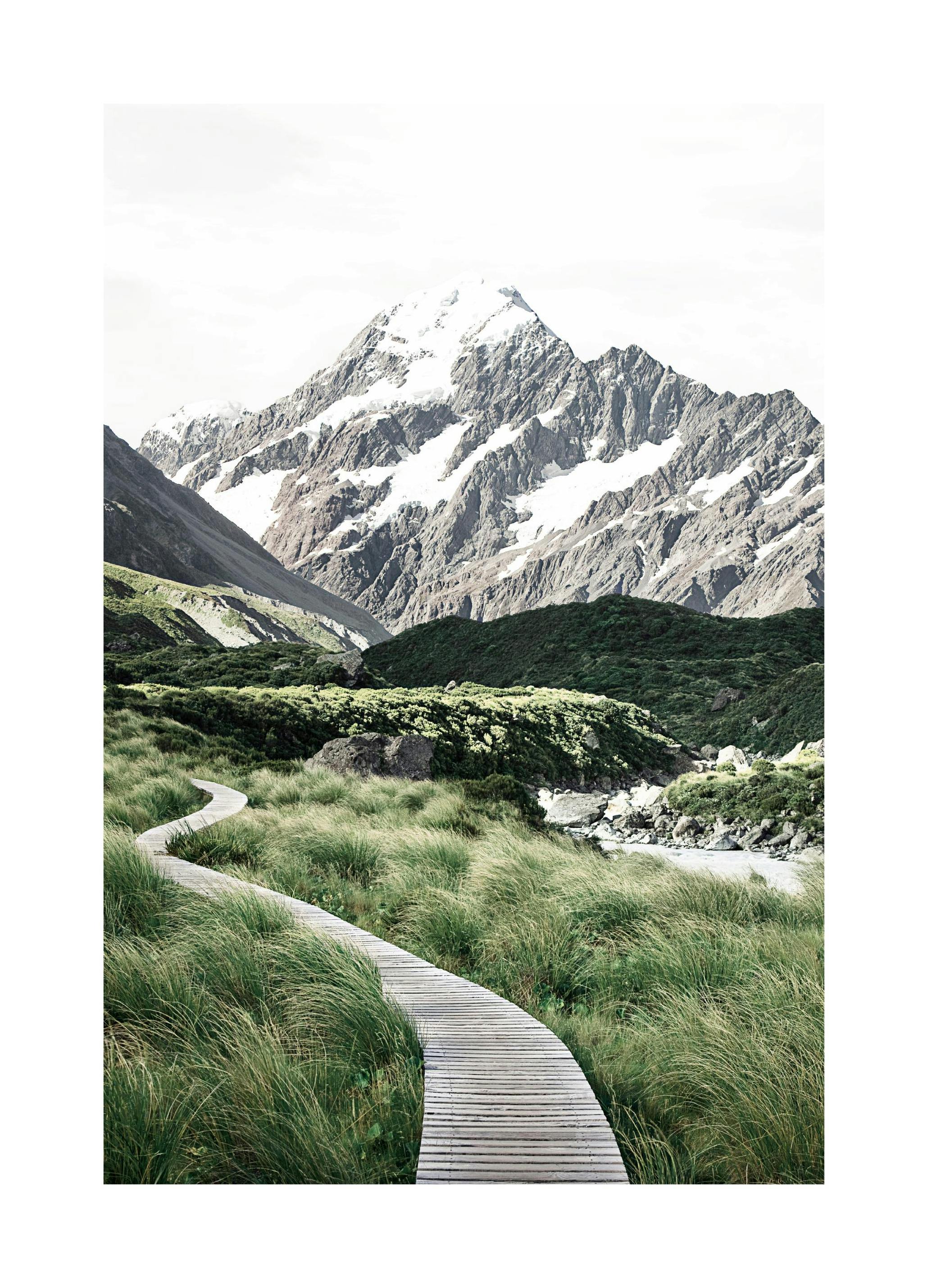 Trail to Mount Cook Poster (30x40 cm) - Poster Store