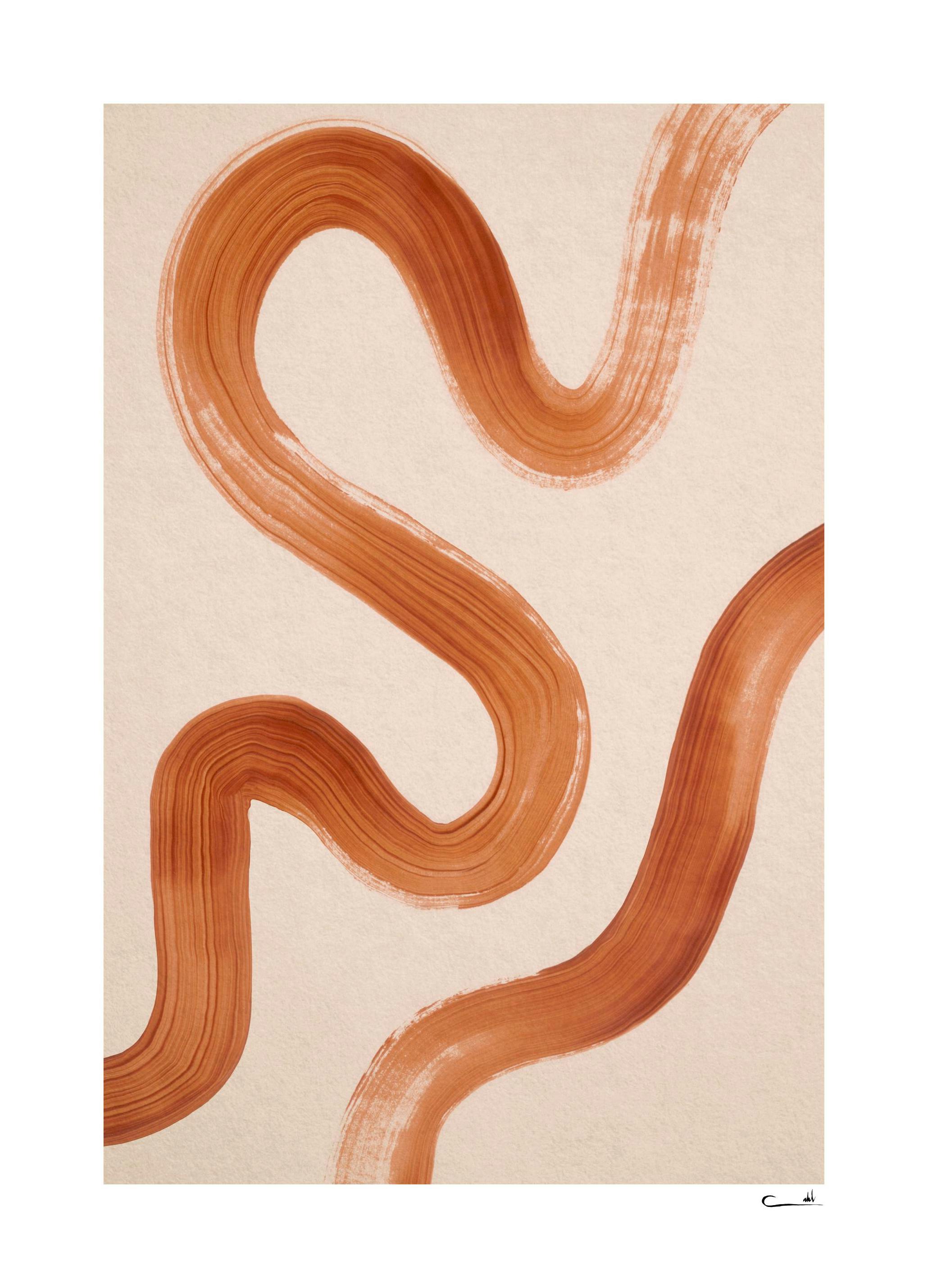 Abstract Brush No1 Poster (30x40 cm) - Poster Store