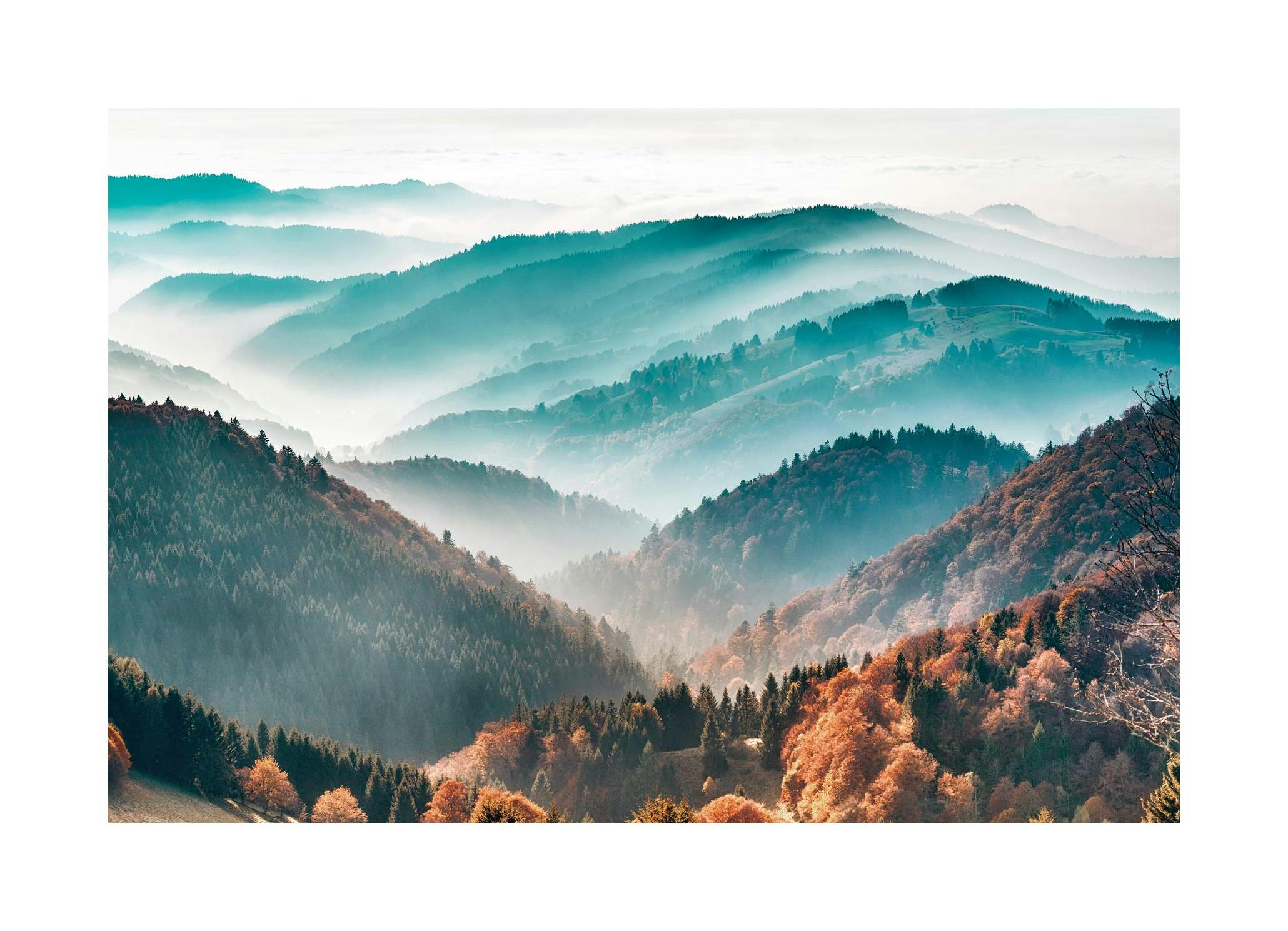Lever de Soleil sur la Montagne Poster (50x70 cm) - Poster Store