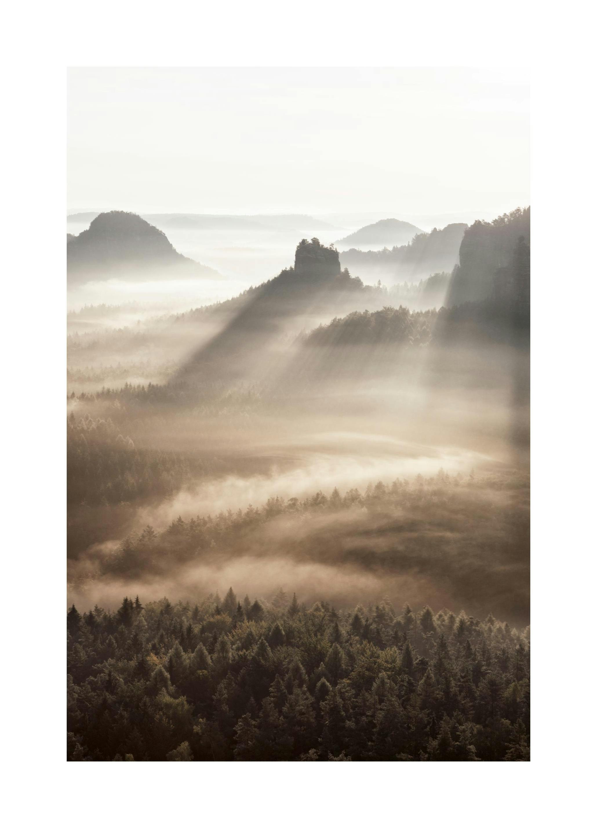Winterstein Mountain Sunrise Poster (50x70 cm) - Poster Store