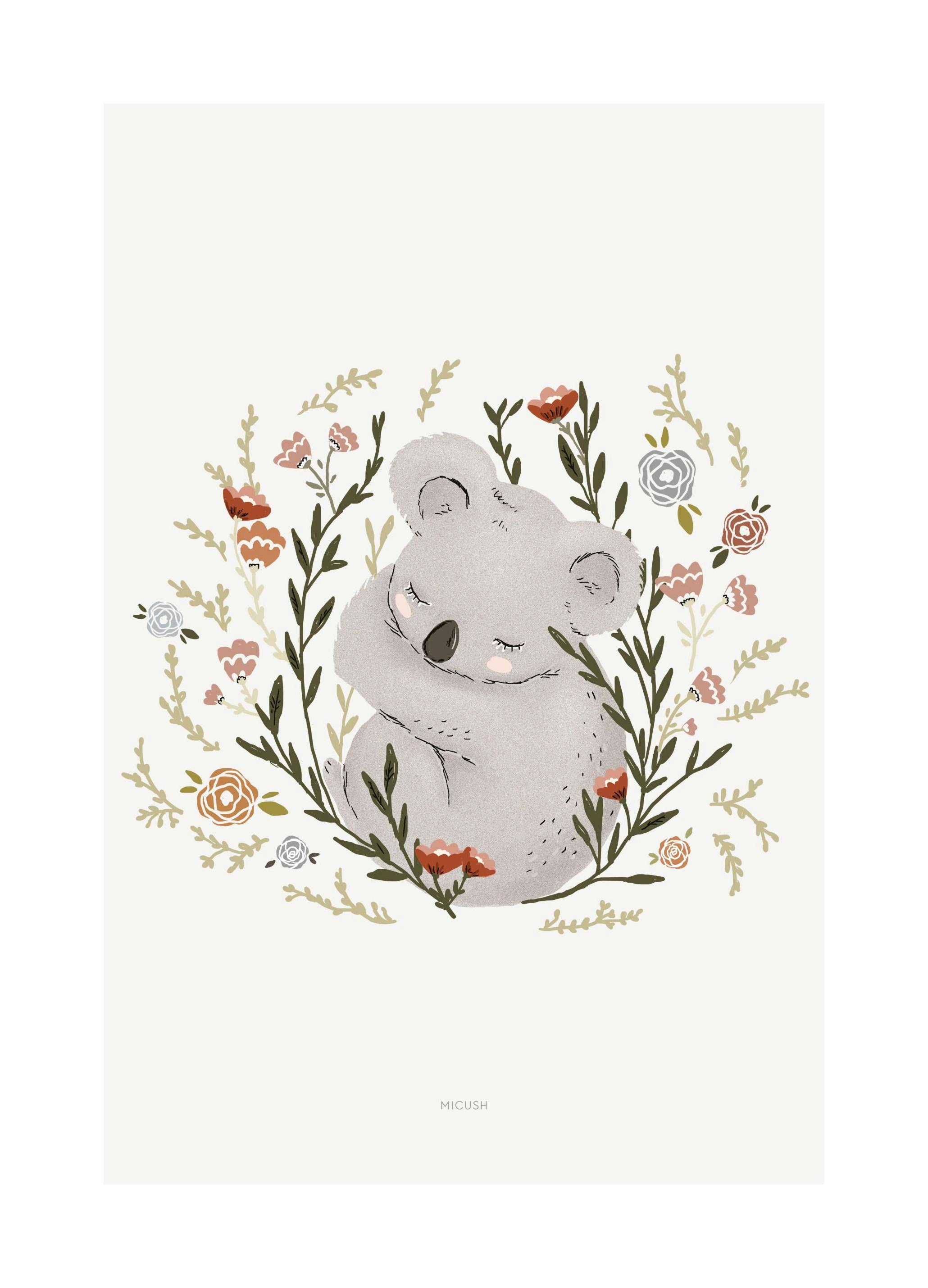 Bébé Koala Poster (21x30 cm) - Poster Store