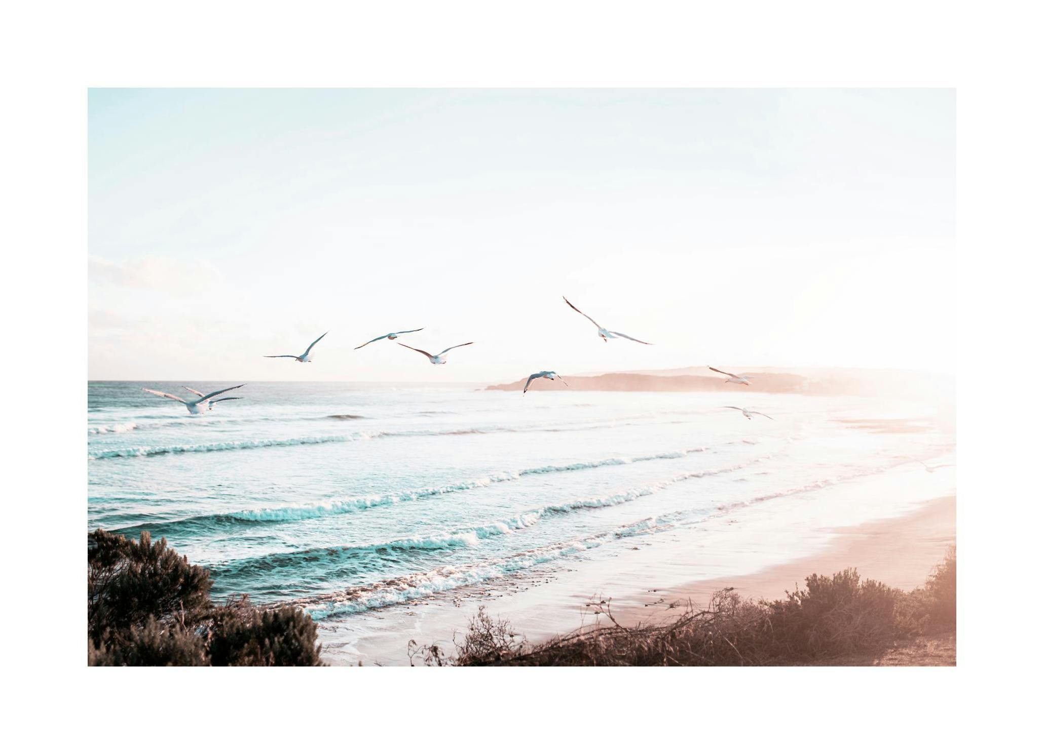 Oceaan Uitzicht Poster (50x70 cm) - Poster Store
