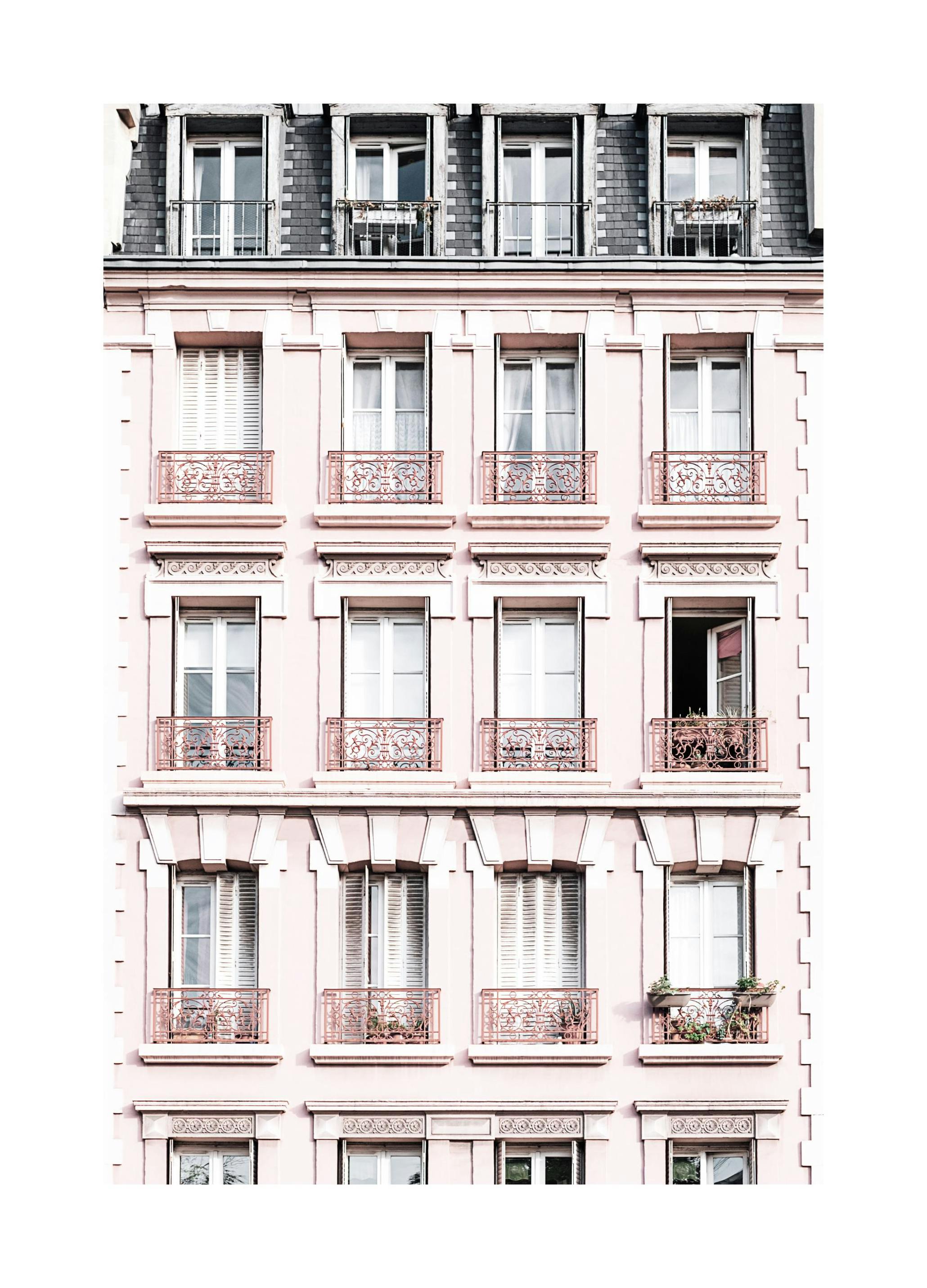 Facciata Rosa Poster (21x30 cm) - Poster Store