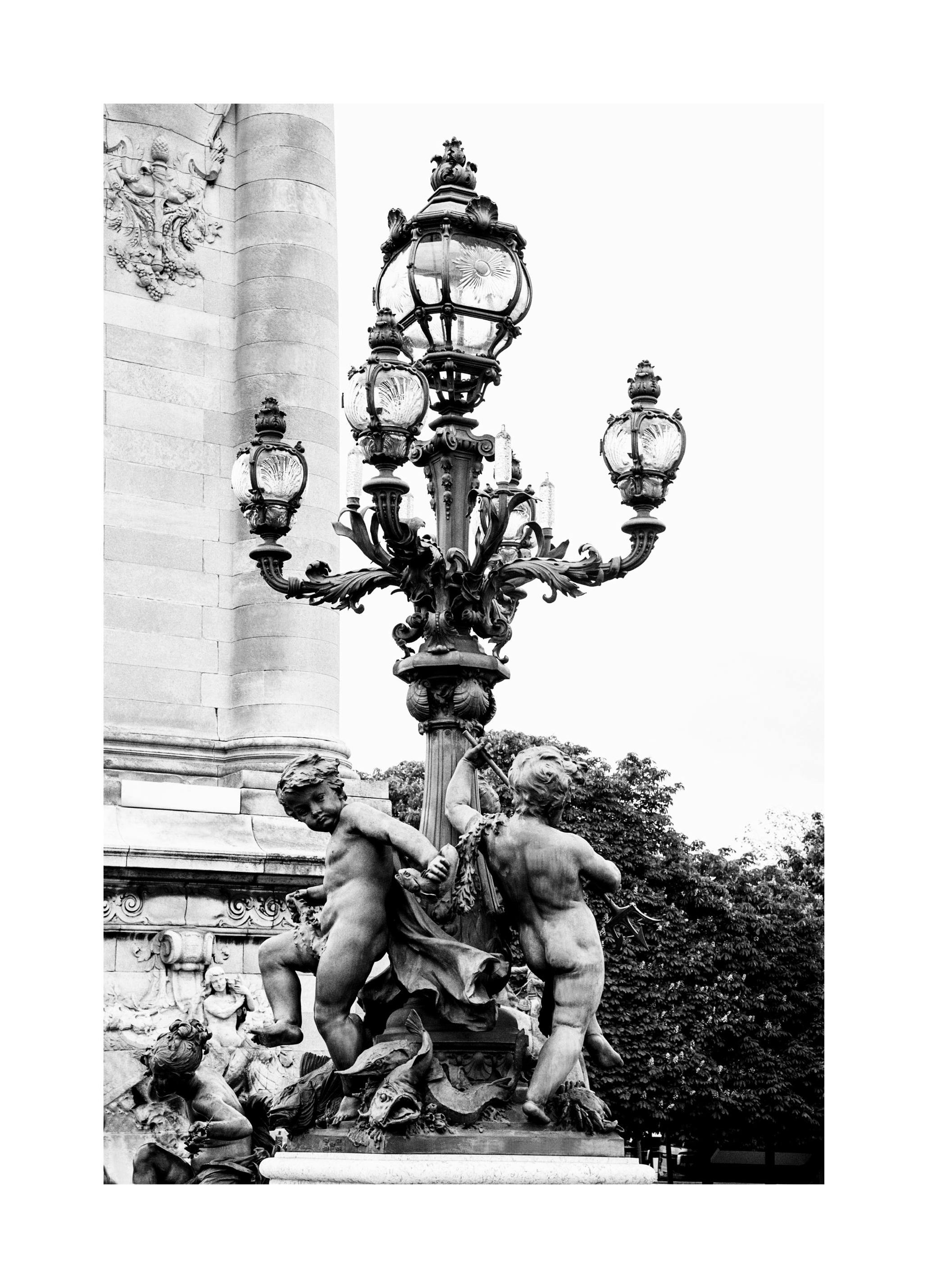 Parijs Lantaarn Poster (50x70 cm) - Poster Store