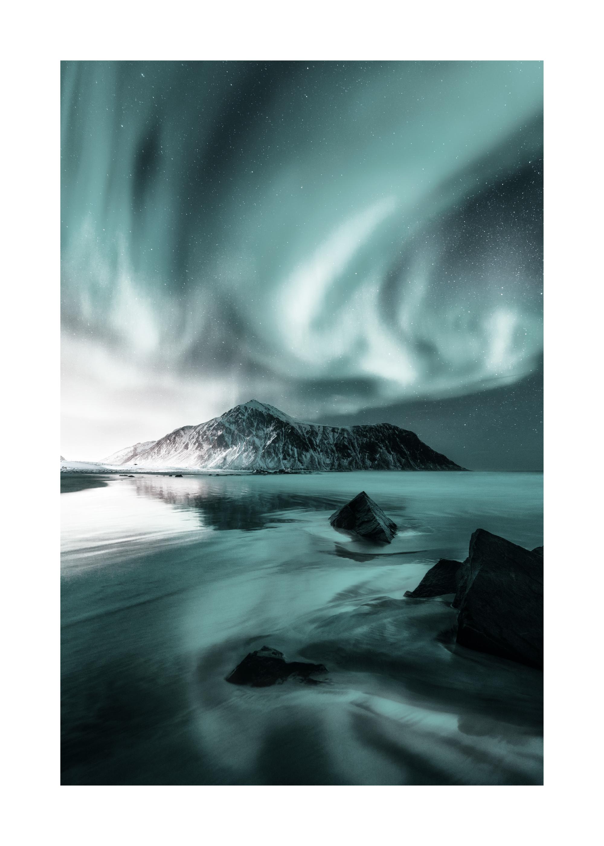 Poster Aurora Borealis cu peisaj nordic | Poster Store RO