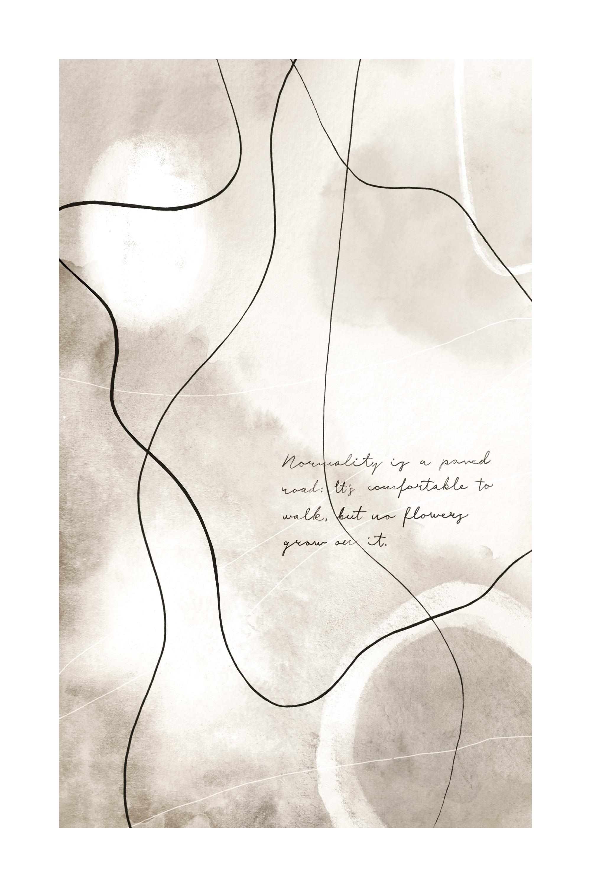 Abstract Art No1 Poster in Watercolor Abstract Art | Poster Store US