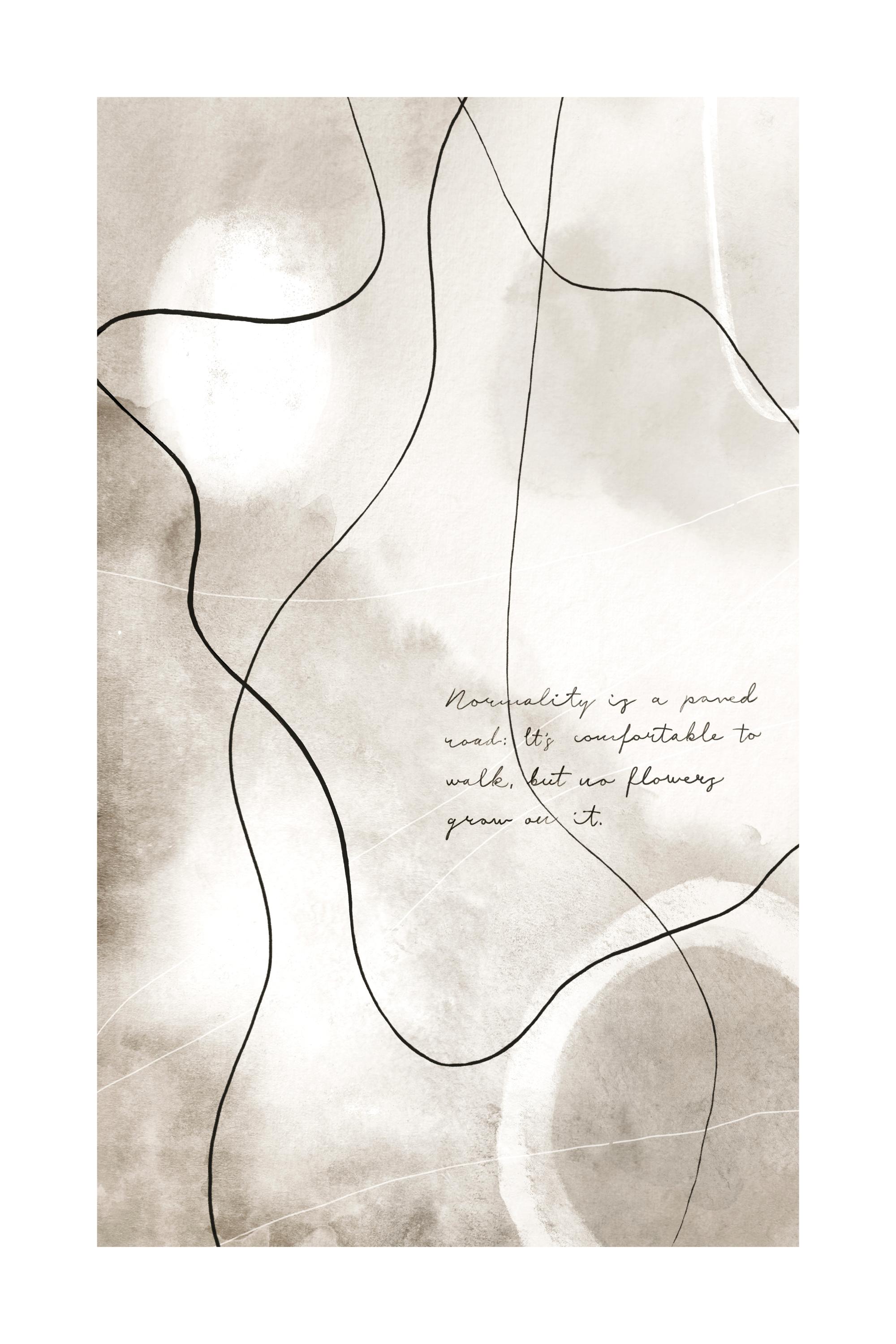 Abstract Art No1 Poster in Watercolor Abstract Art | Poster Store US