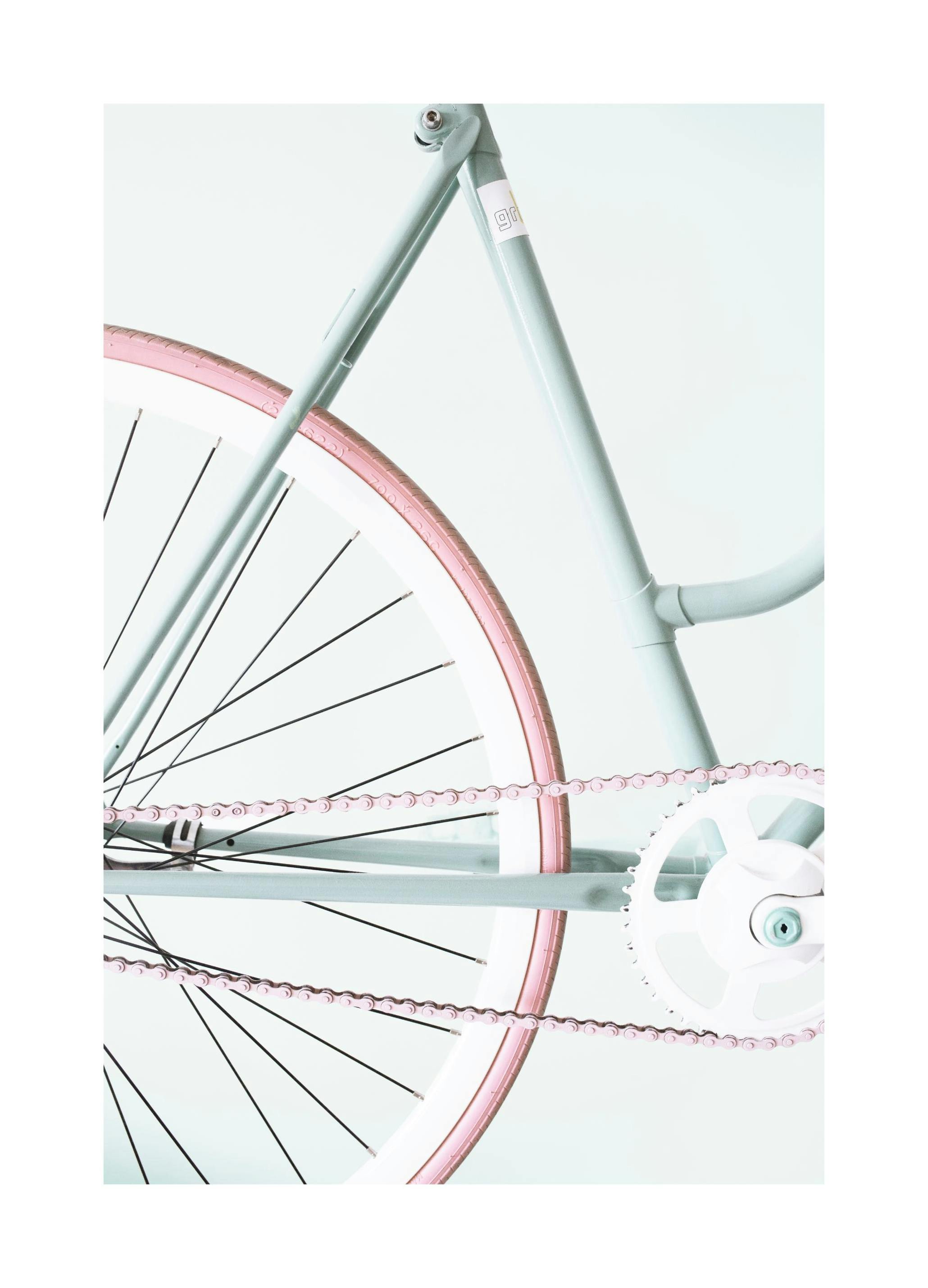 Pastel Bike Poster (21x30 cm) - Poster Store