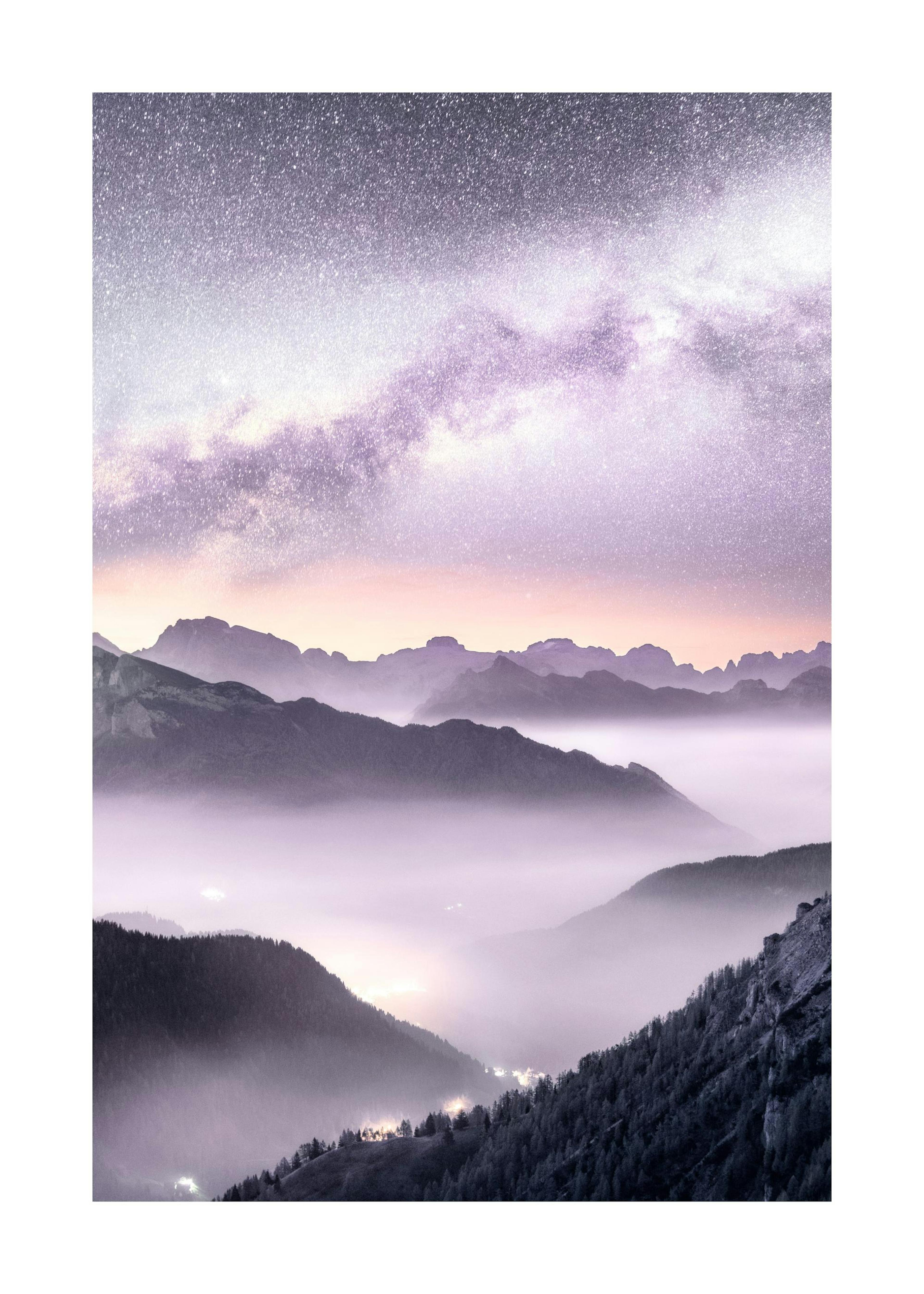 Nebelige Nacht Poster 0