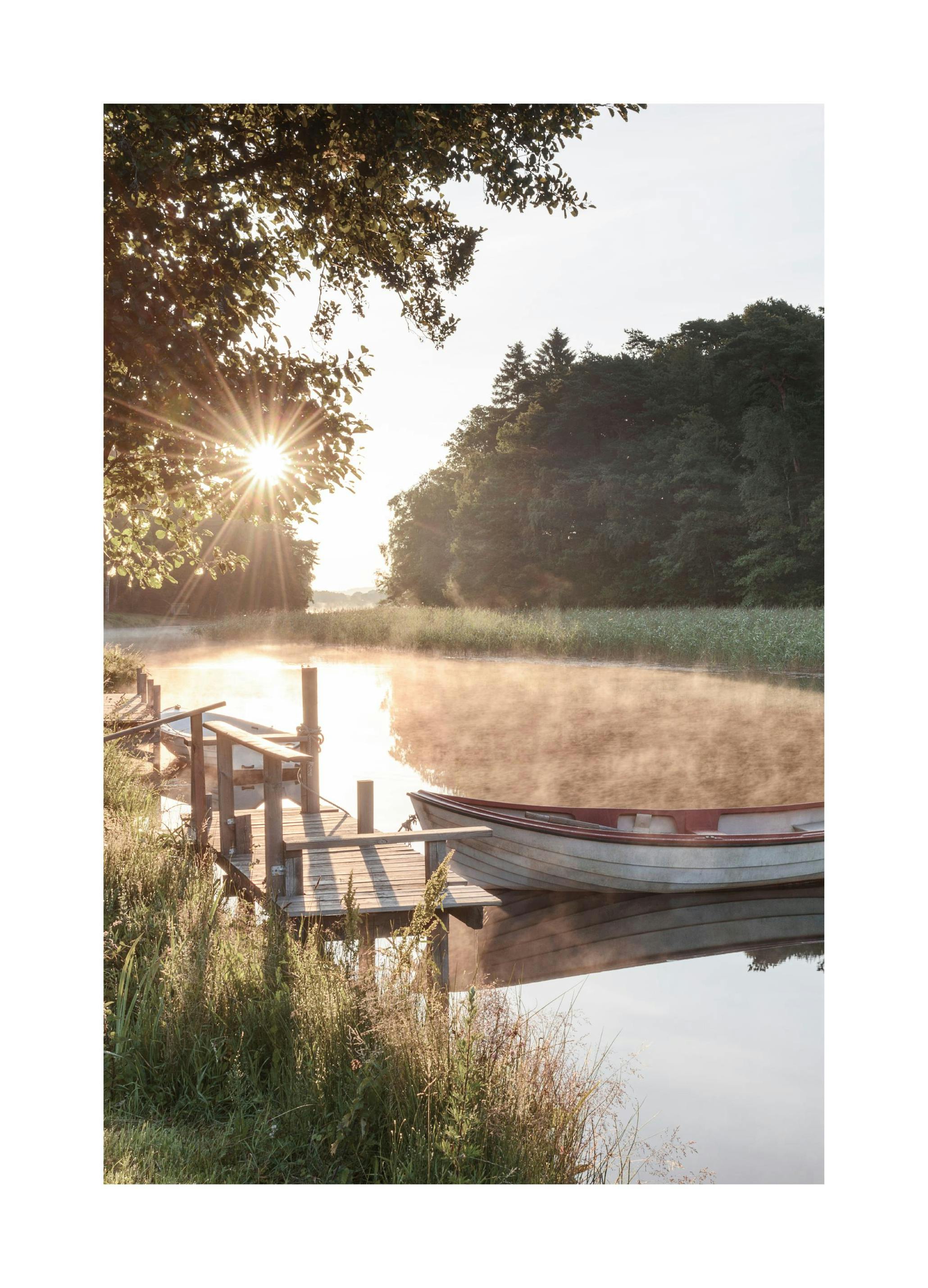 Soluppgång vid Bryggan Poster (21x30 cm) - Poster Store