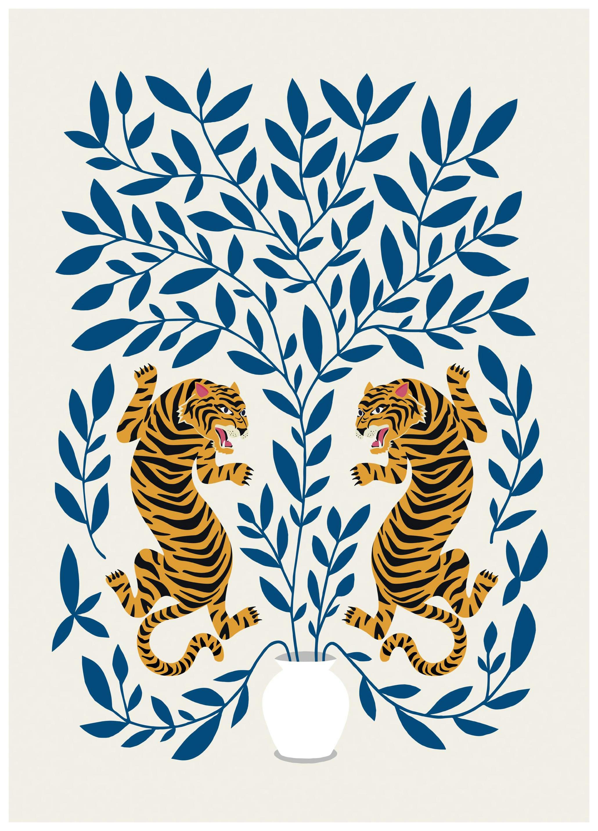 Tiger Illustration No1 Poster (21x30 cm) - Poster Store