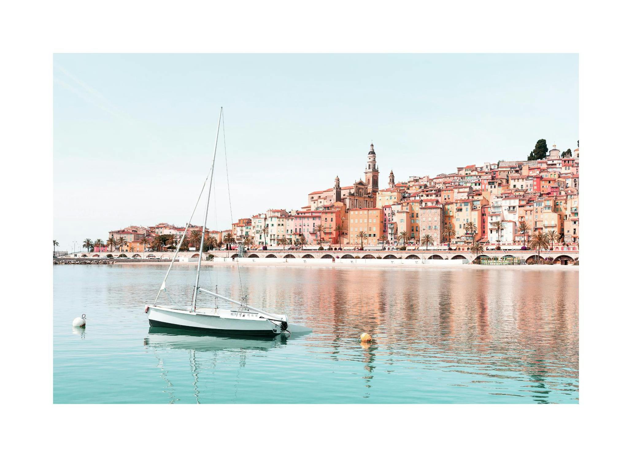 Sail Along the Riviera Poster (21x30 cm) - Poster Store