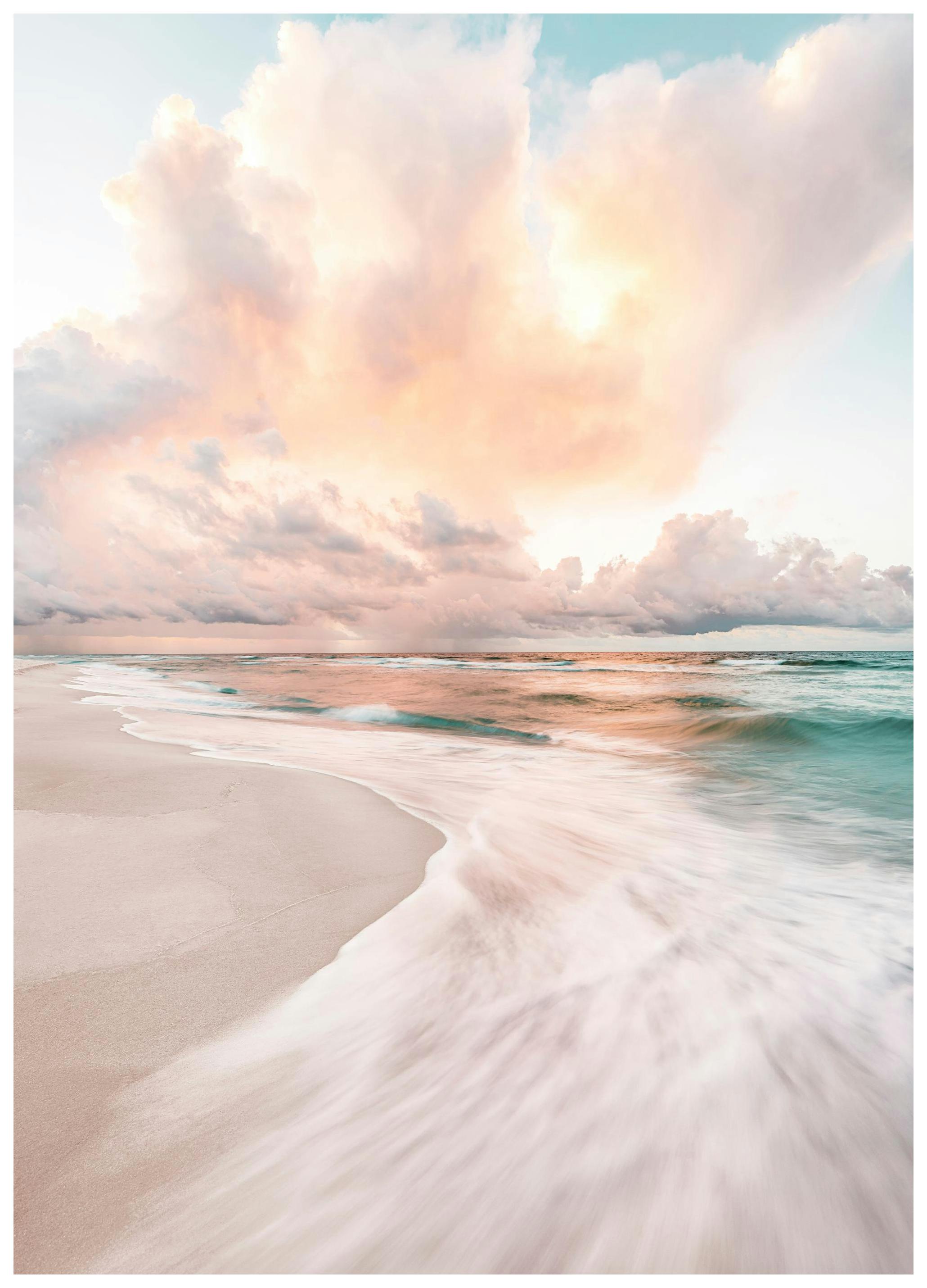 Strand Solnedgang Poster (21x30 cm) - Poster Store