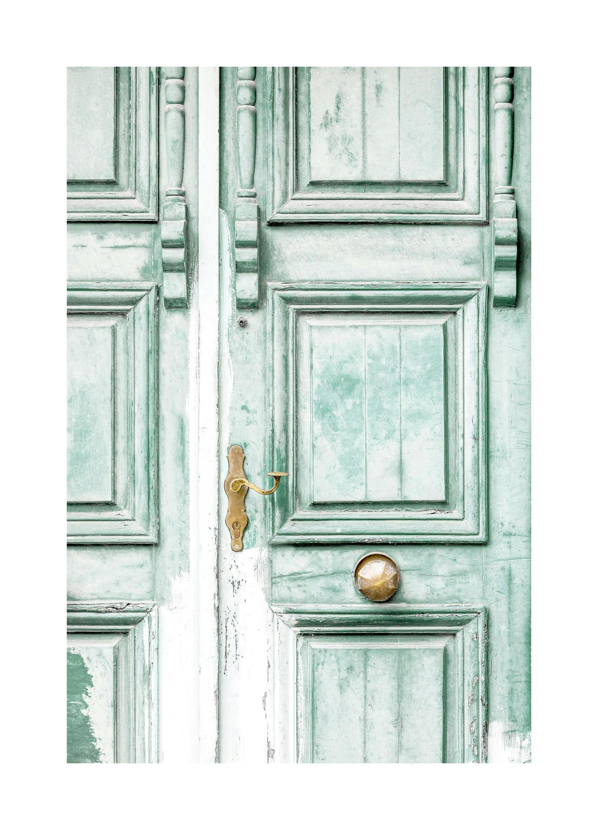 Porte Turquoise Poster (21x30 cm) - Poster Store