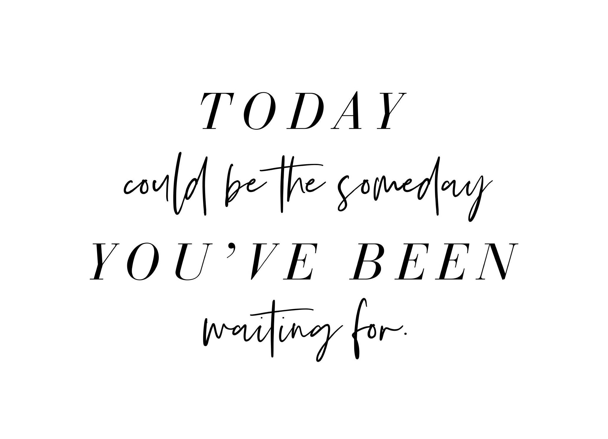 The Someday Poster (50x70 cm) - Poster Store
