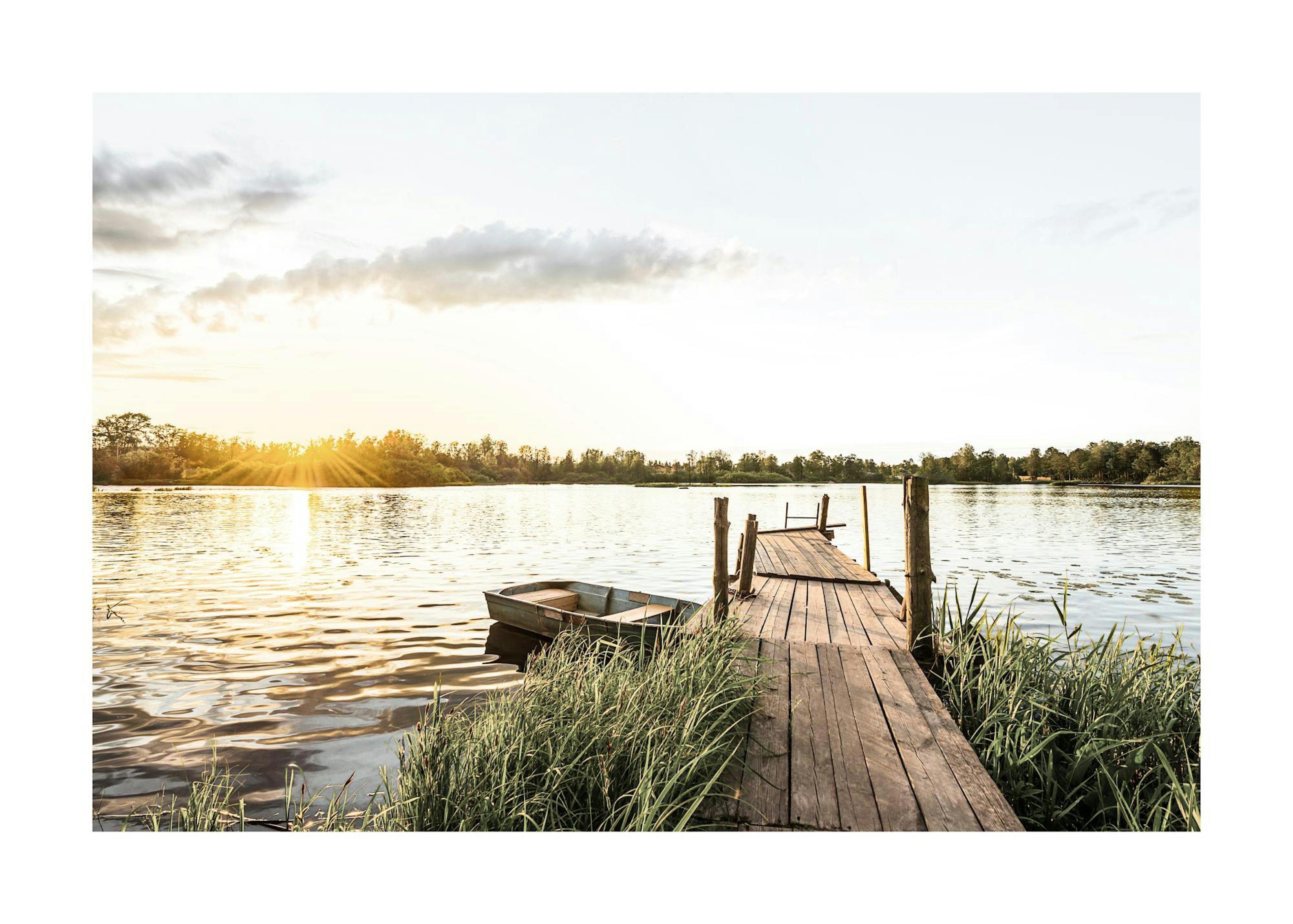 Small Lake Sunset Poster 0