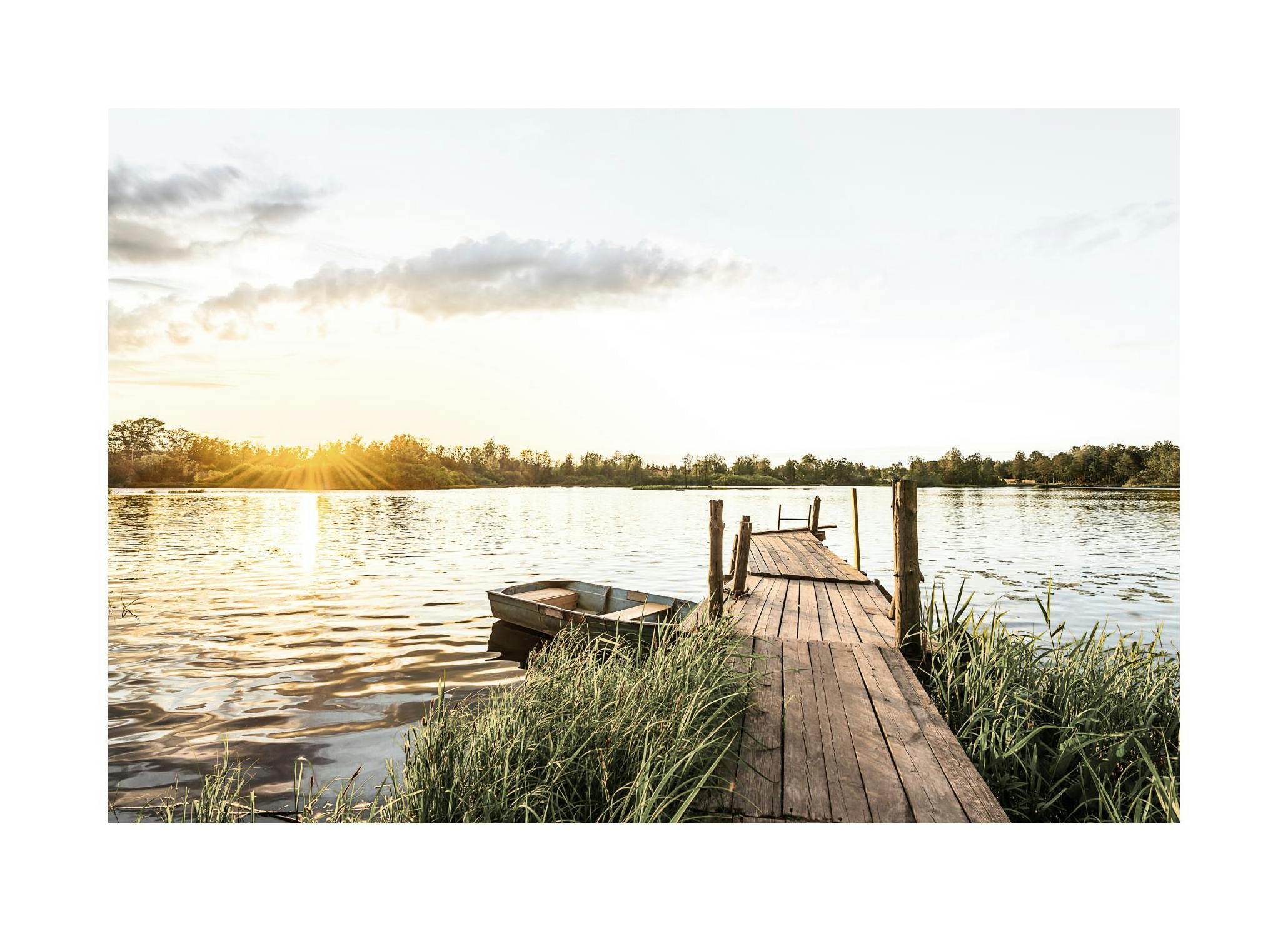Plakat Zachód Słońca Nad Jeziorem (50x70 cm) - Poster Store