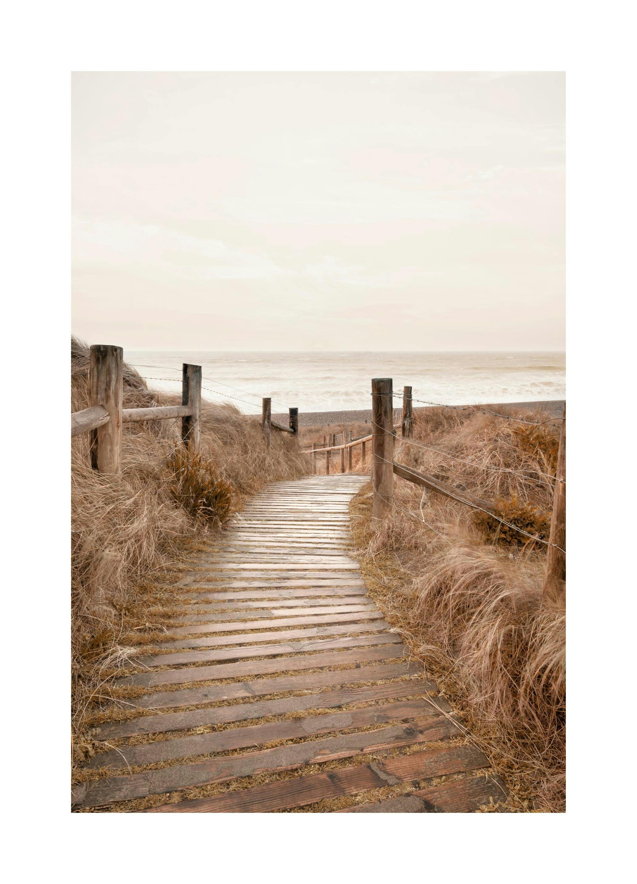 Beach Boardwalk Poster (21x30 cm) - Poster Store
