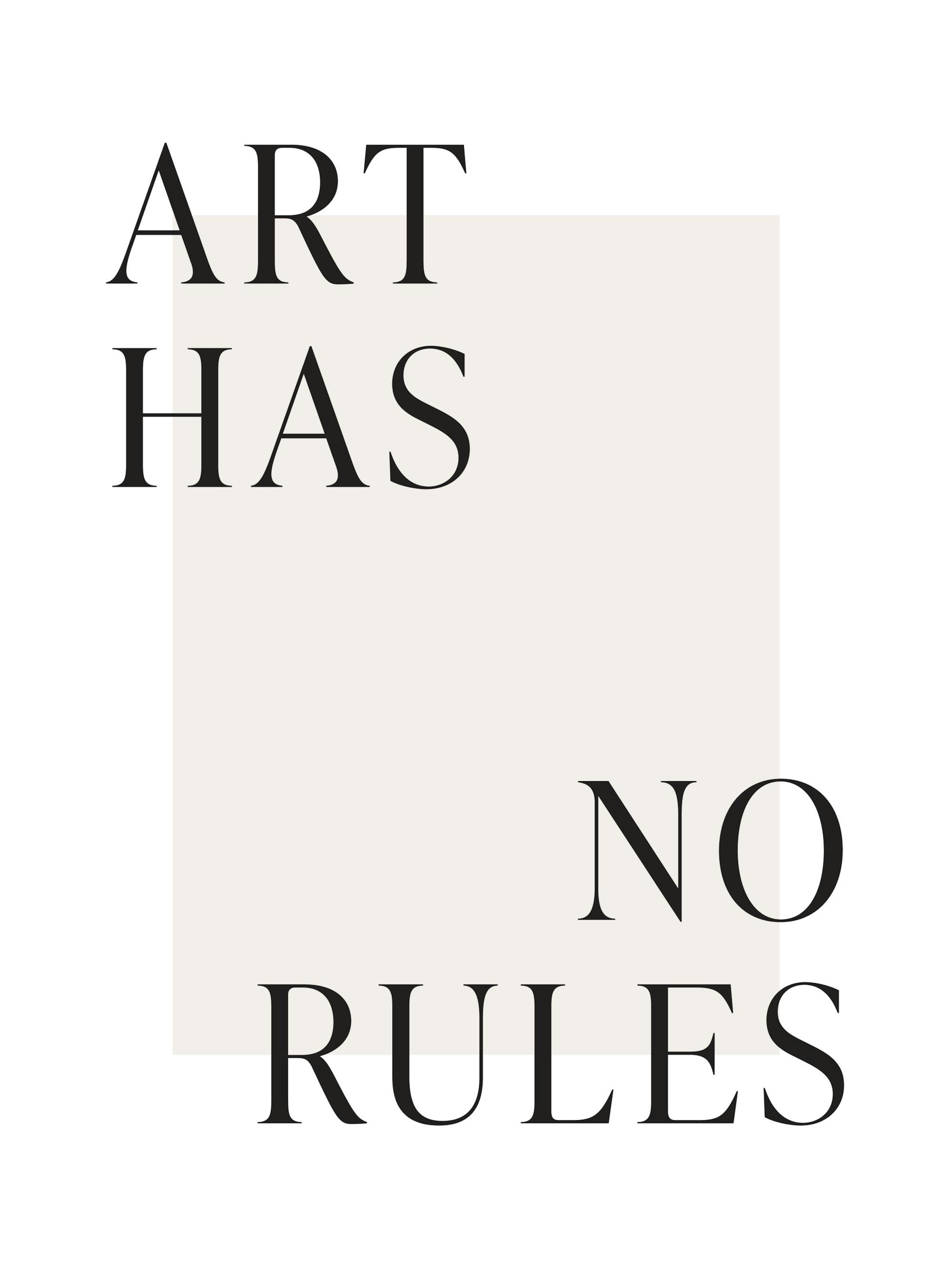 Art Has No Rules Poster 0