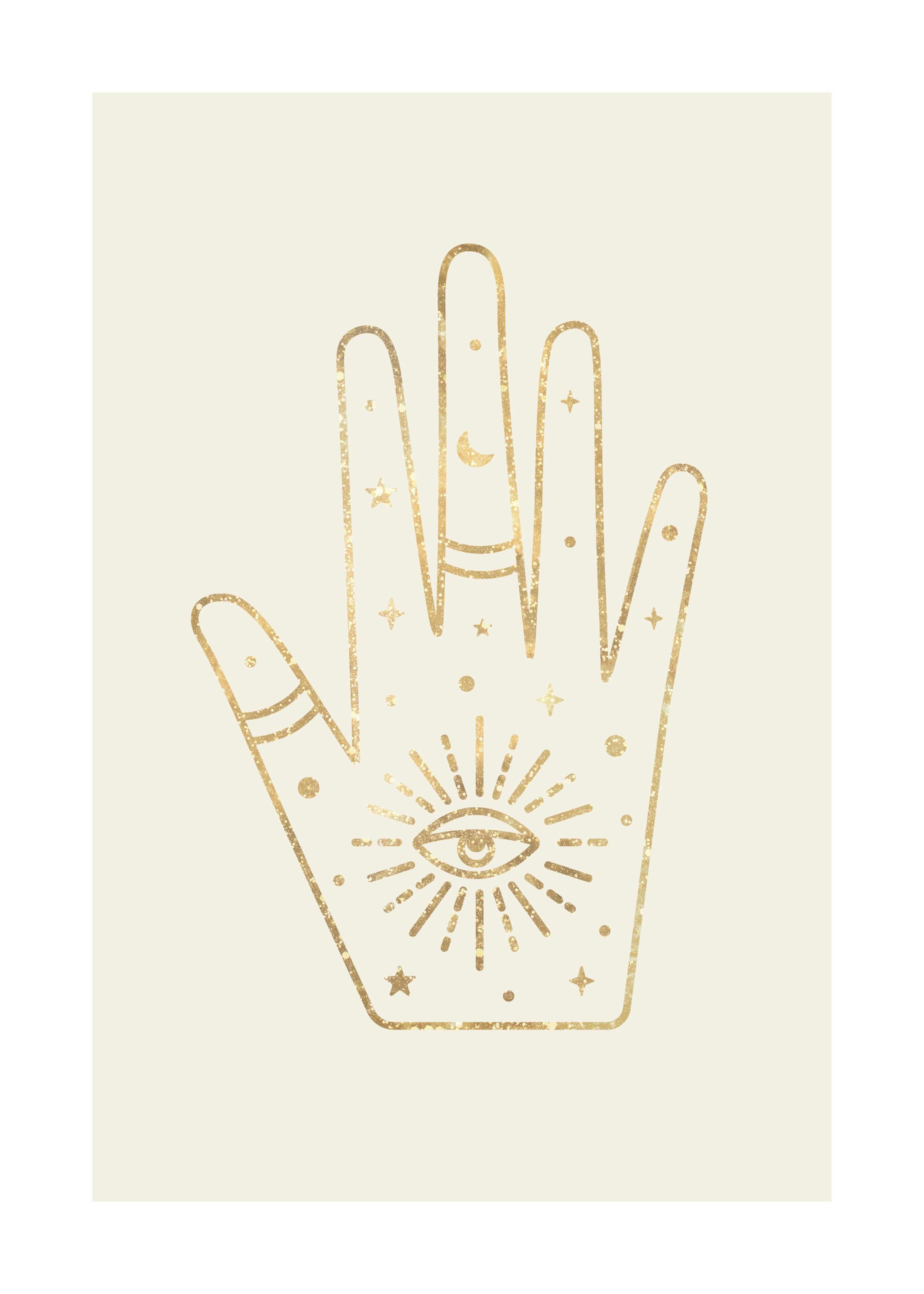 Mano Dorada Póster 0