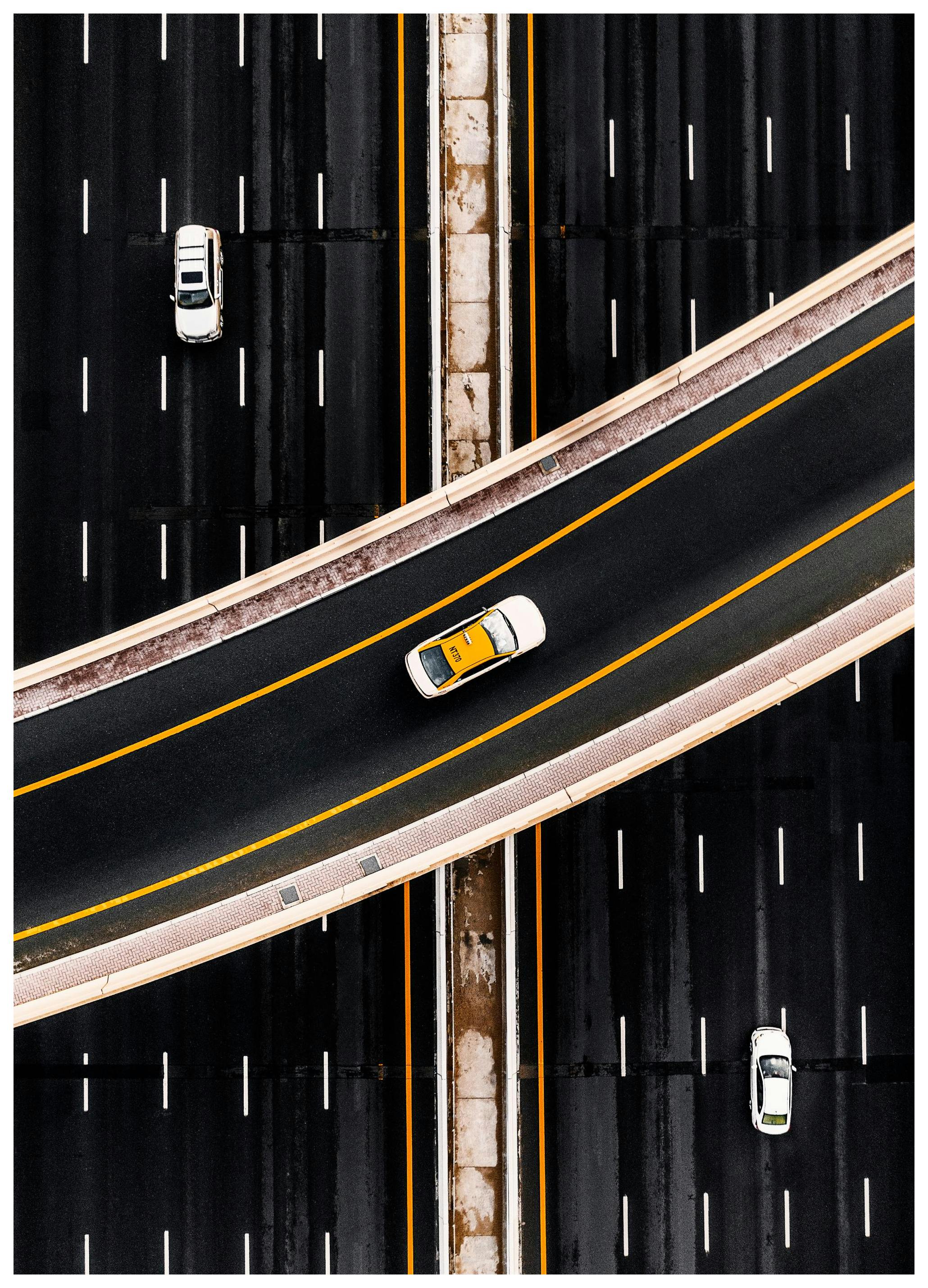 Snelweg Taxi Poster (50x70 cm) - Poster Store