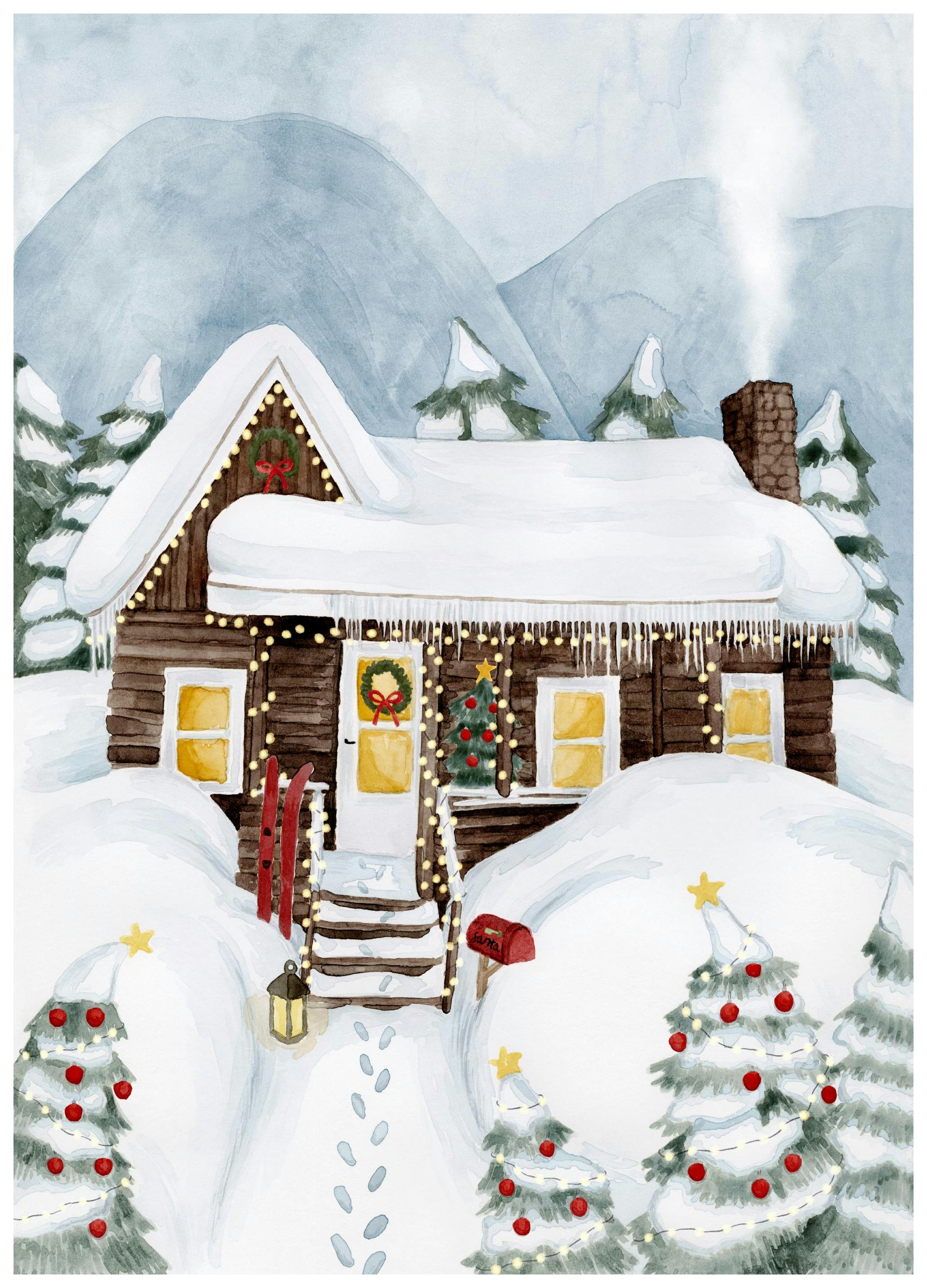 Winter in the Woods Poster (50x70 cm) - Poster Store