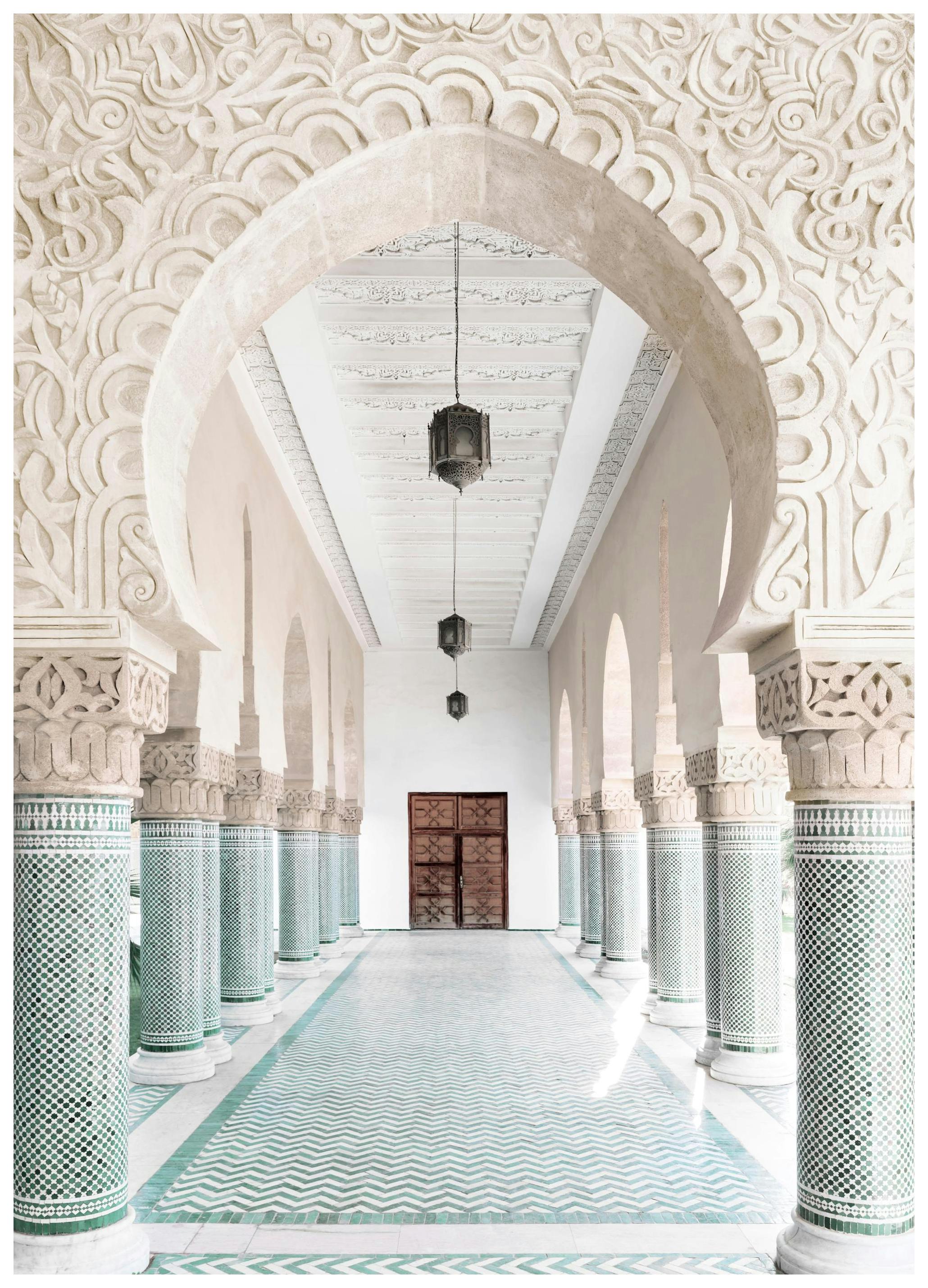 Prints Moroccan Archway Poster (50x70 cm) - Poster Store