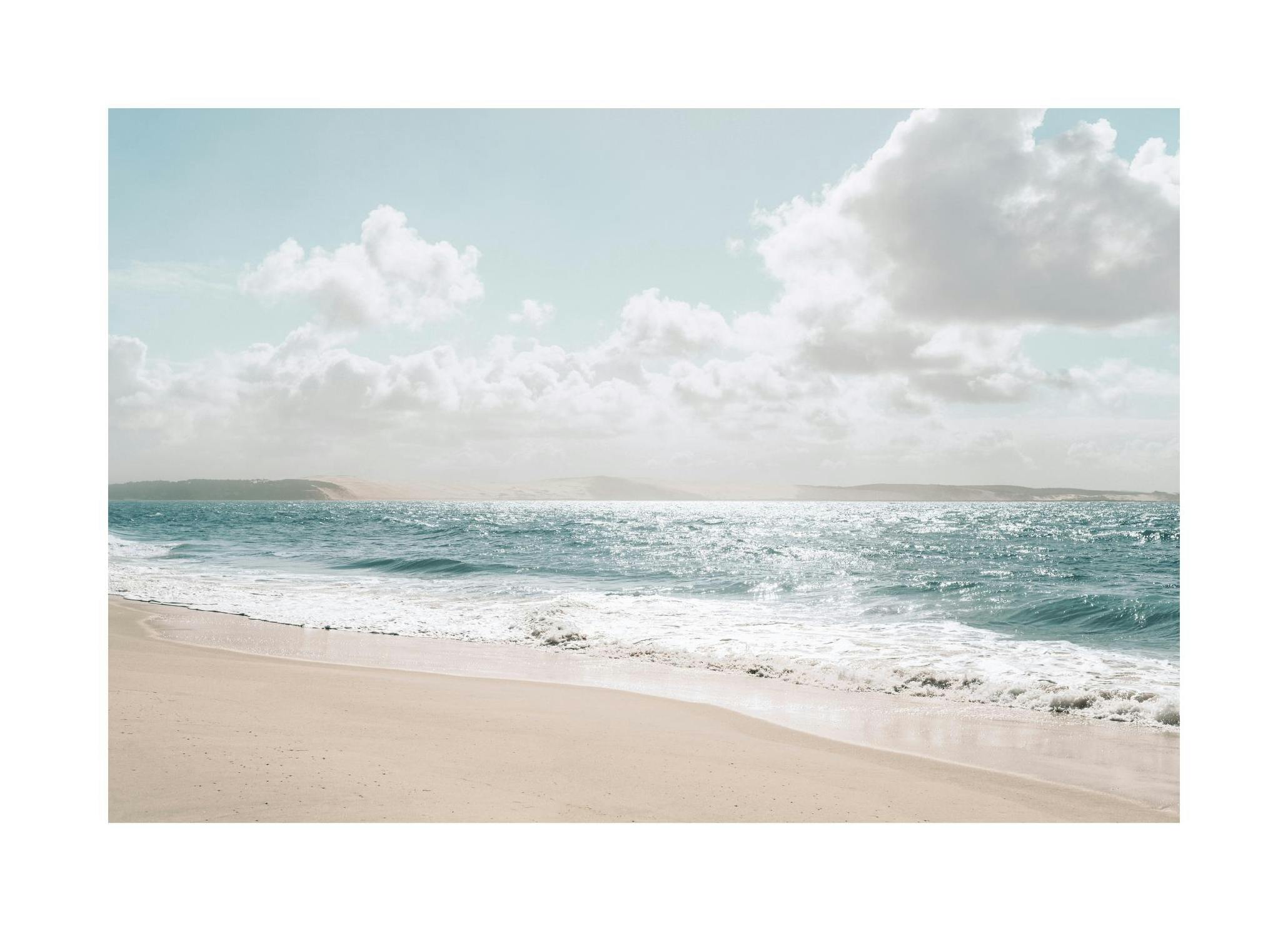 Glinsterende Oceaan Poster (21x30 cm) - Poster Store