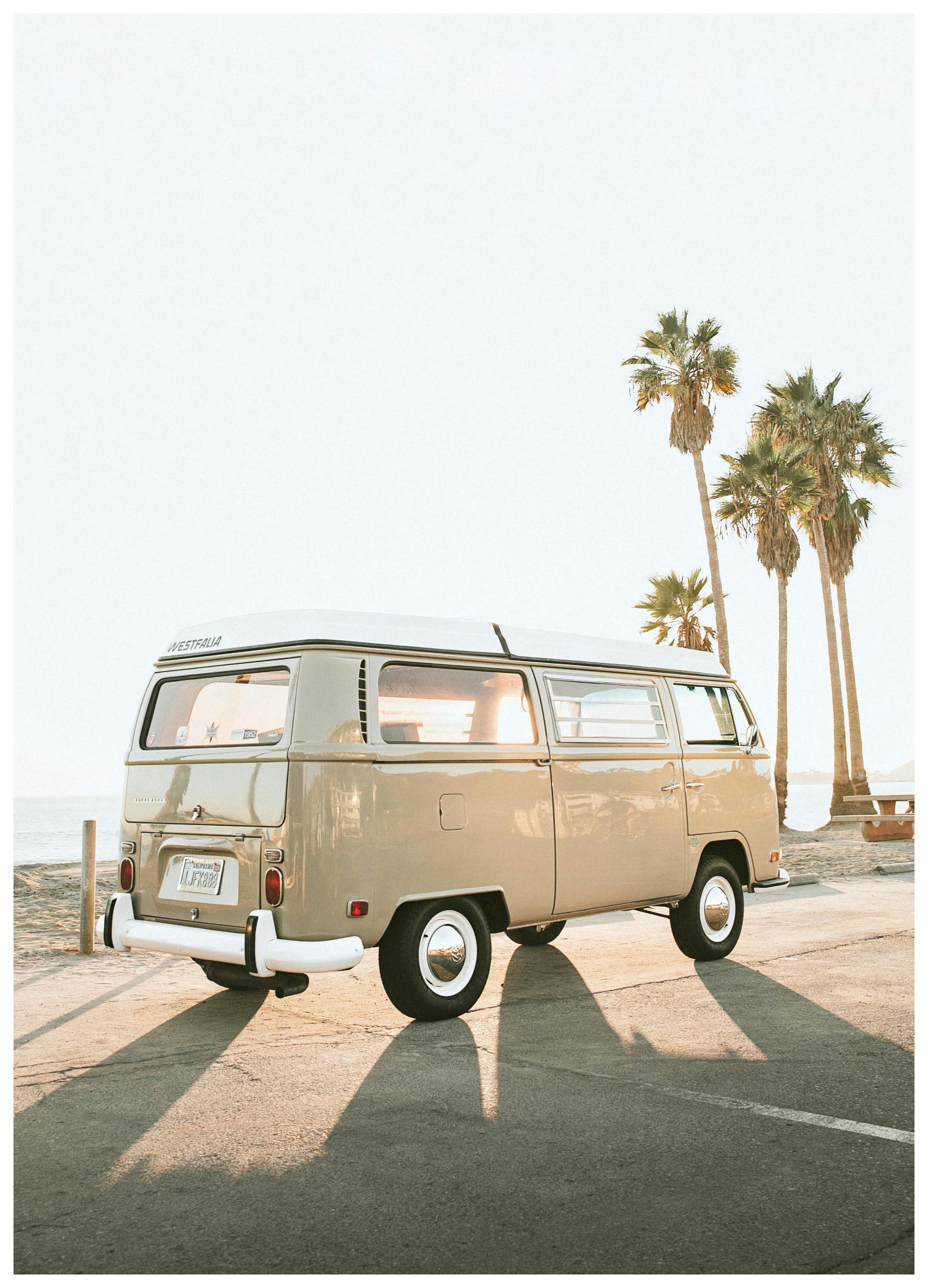 Spiaggia Furgoncino Poster (21x30 cm) - Poster Store