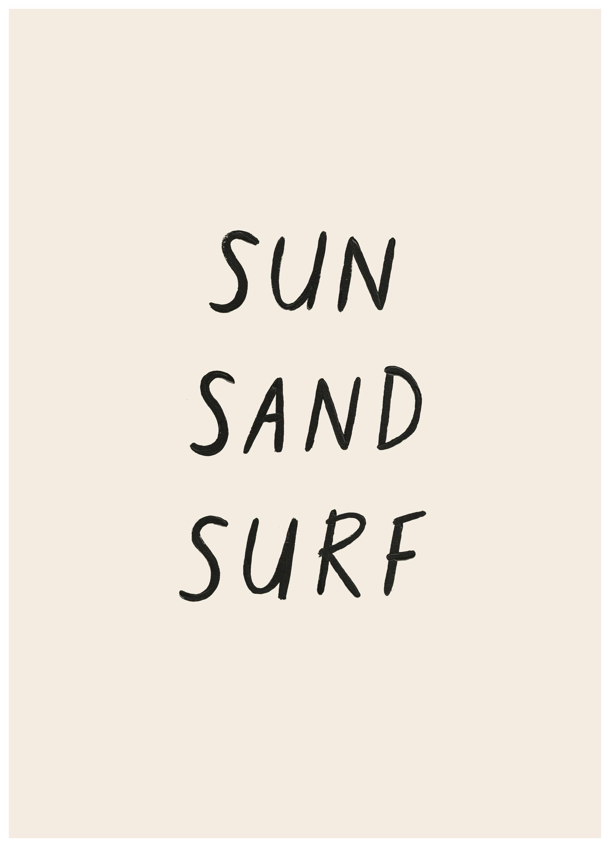 Sun Sand Surf Poster (21x30 cm) - Poster Store