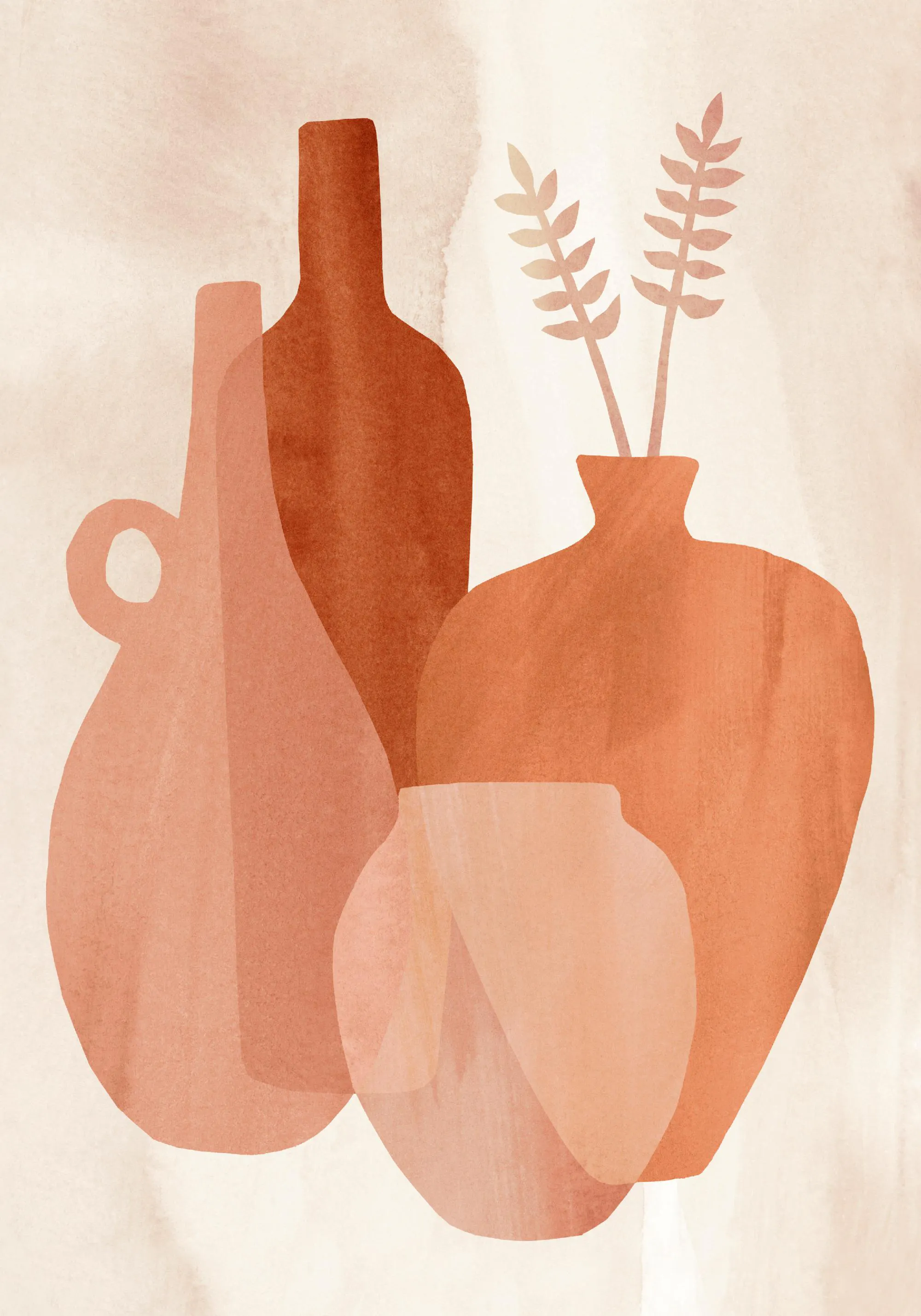 Abstrakte Vase Poster mit abstrakter Kunst