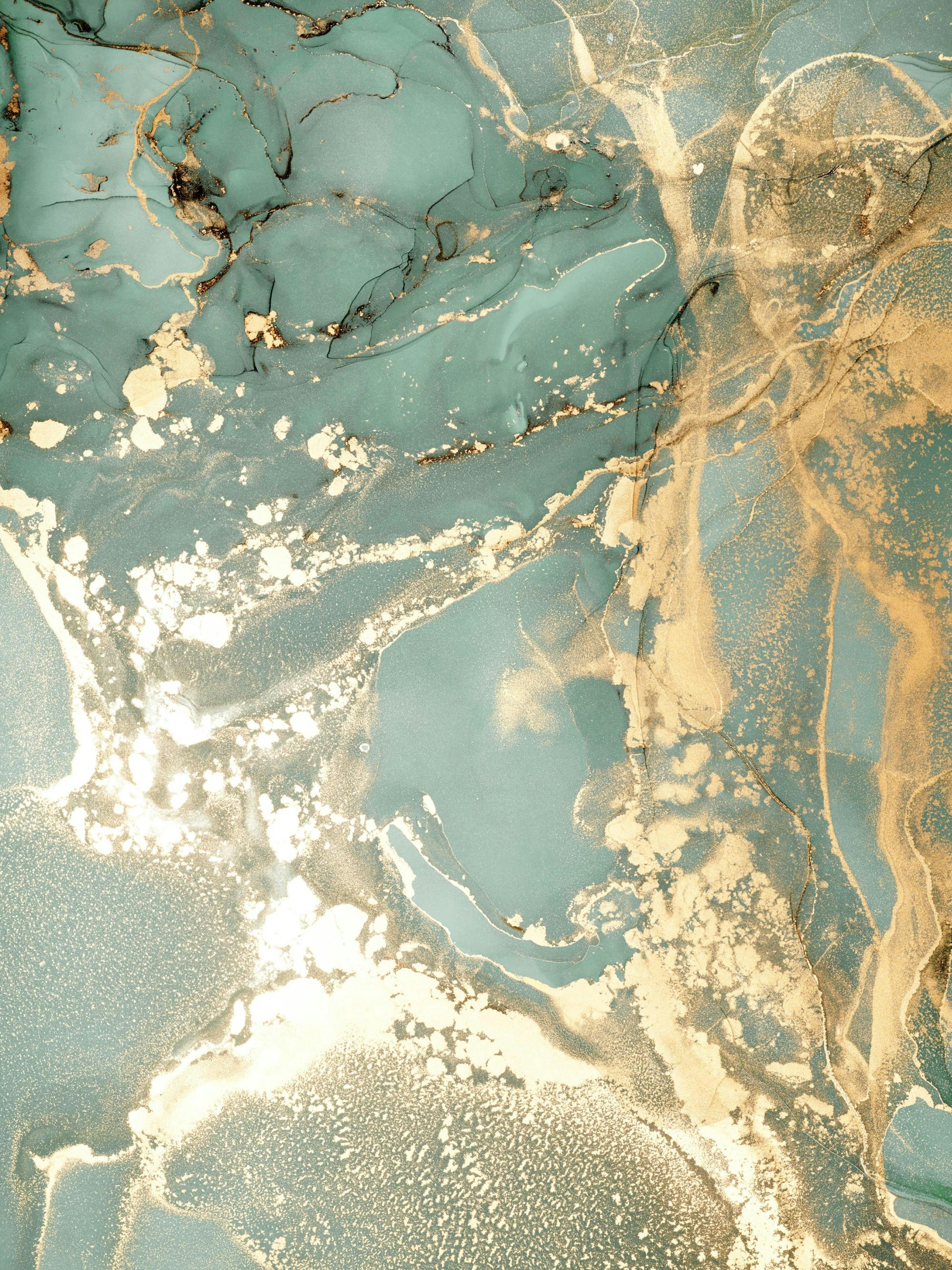 Abstract Green Marble No1 Poster 0